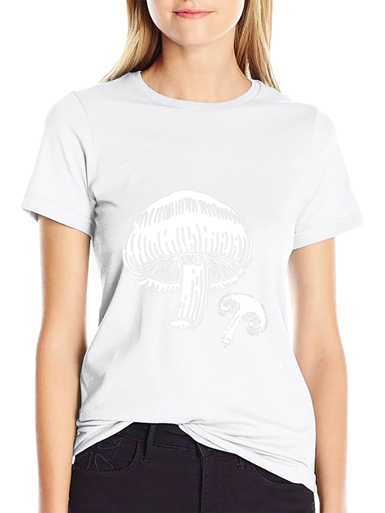 Mushroom Graphic Tee - Unique Nature Design