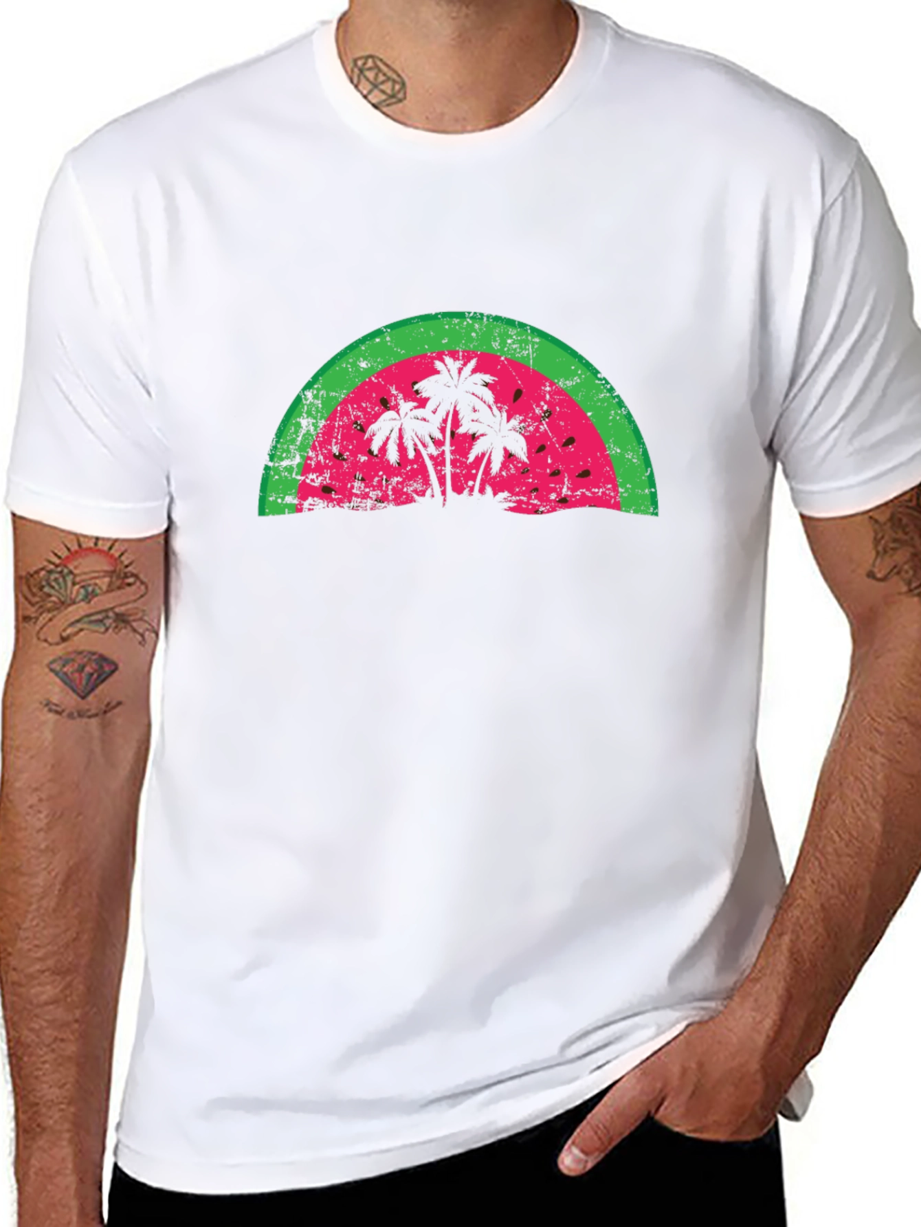 Retro Palm Tree Graphic Tee