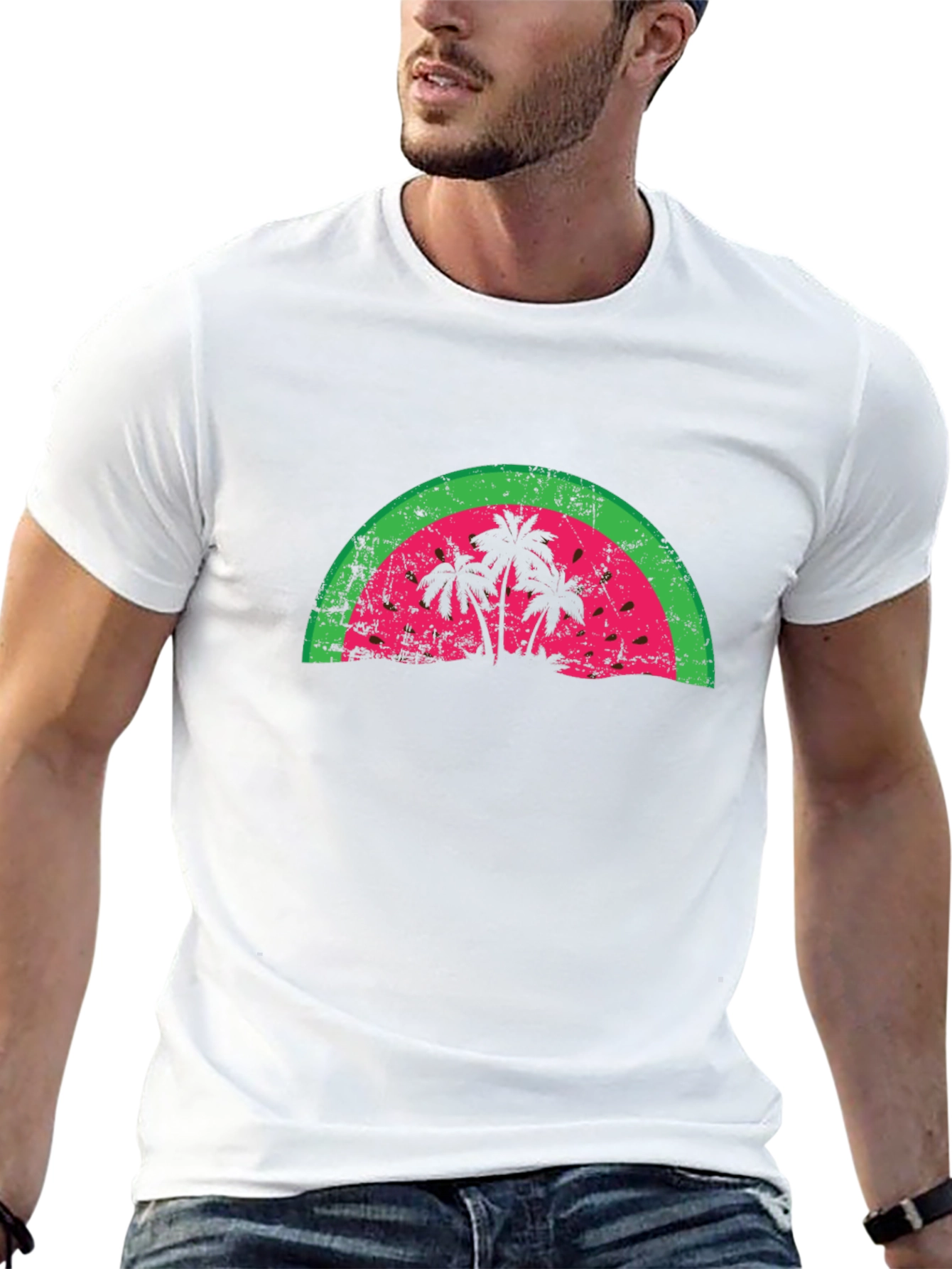 Retro Palm Tree Graphic Tee