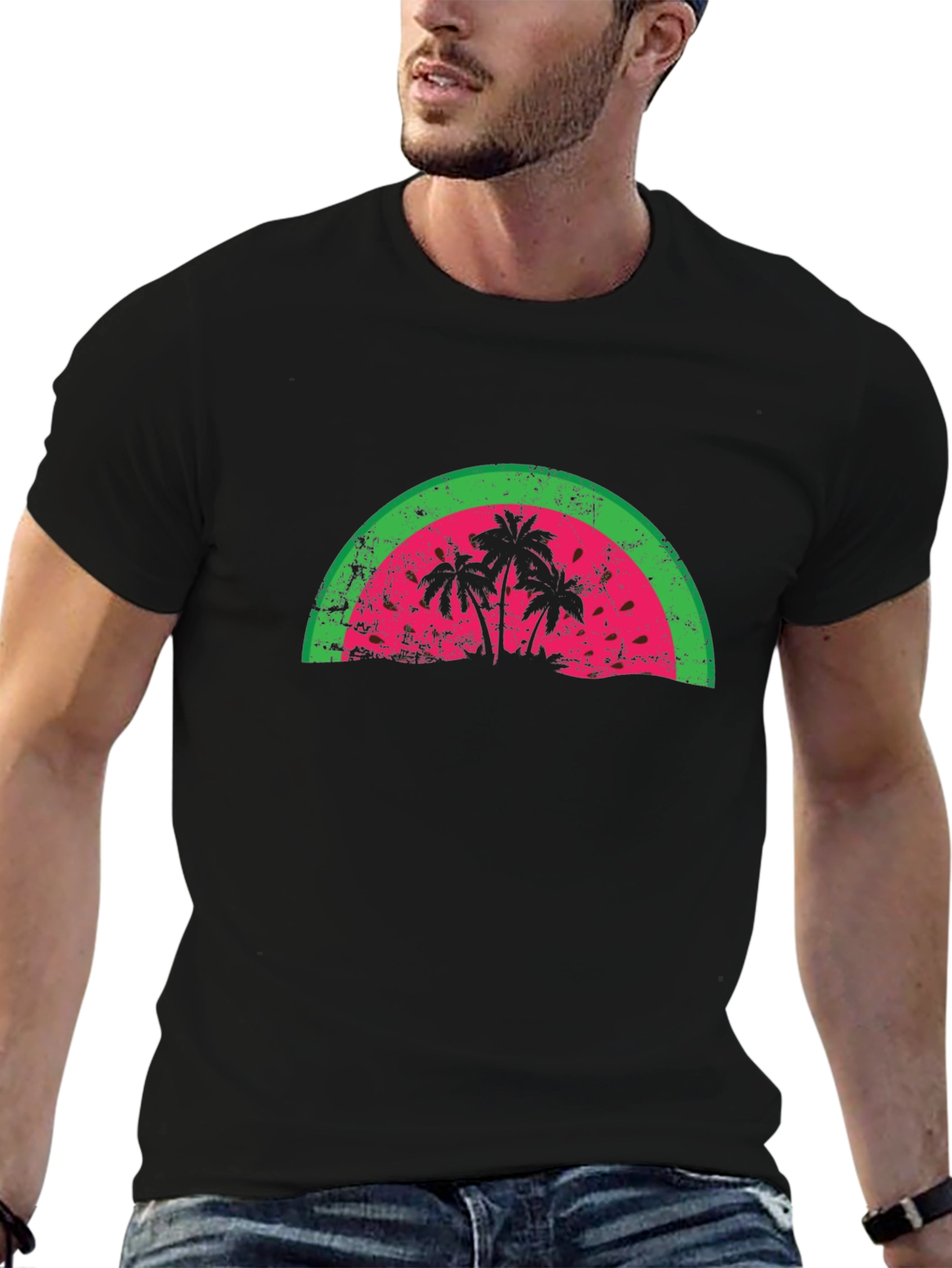 Retro Palm Tree Graphic Tee