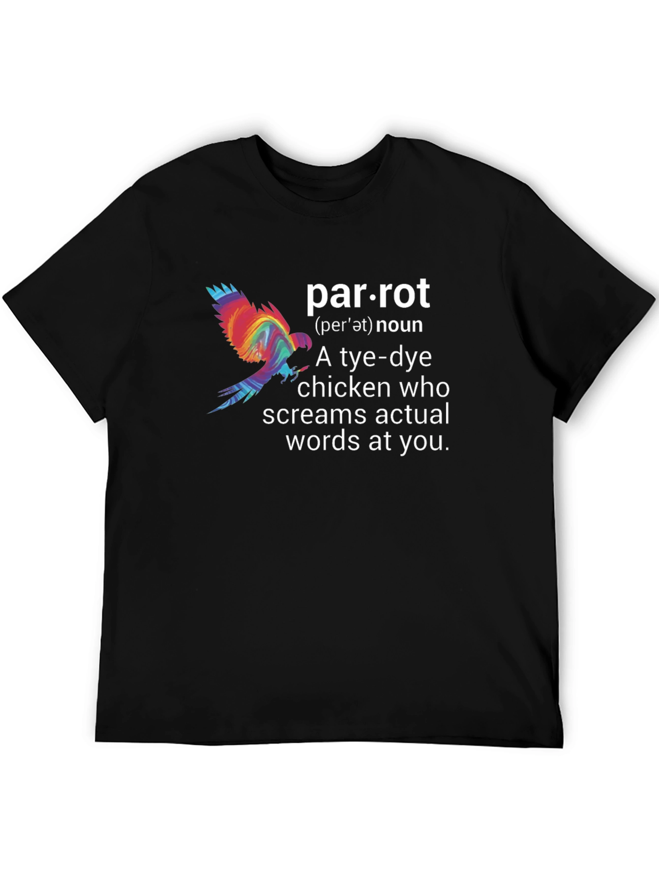 Parrot Definition Graphic Tee - Funny Bird Lover Shirt