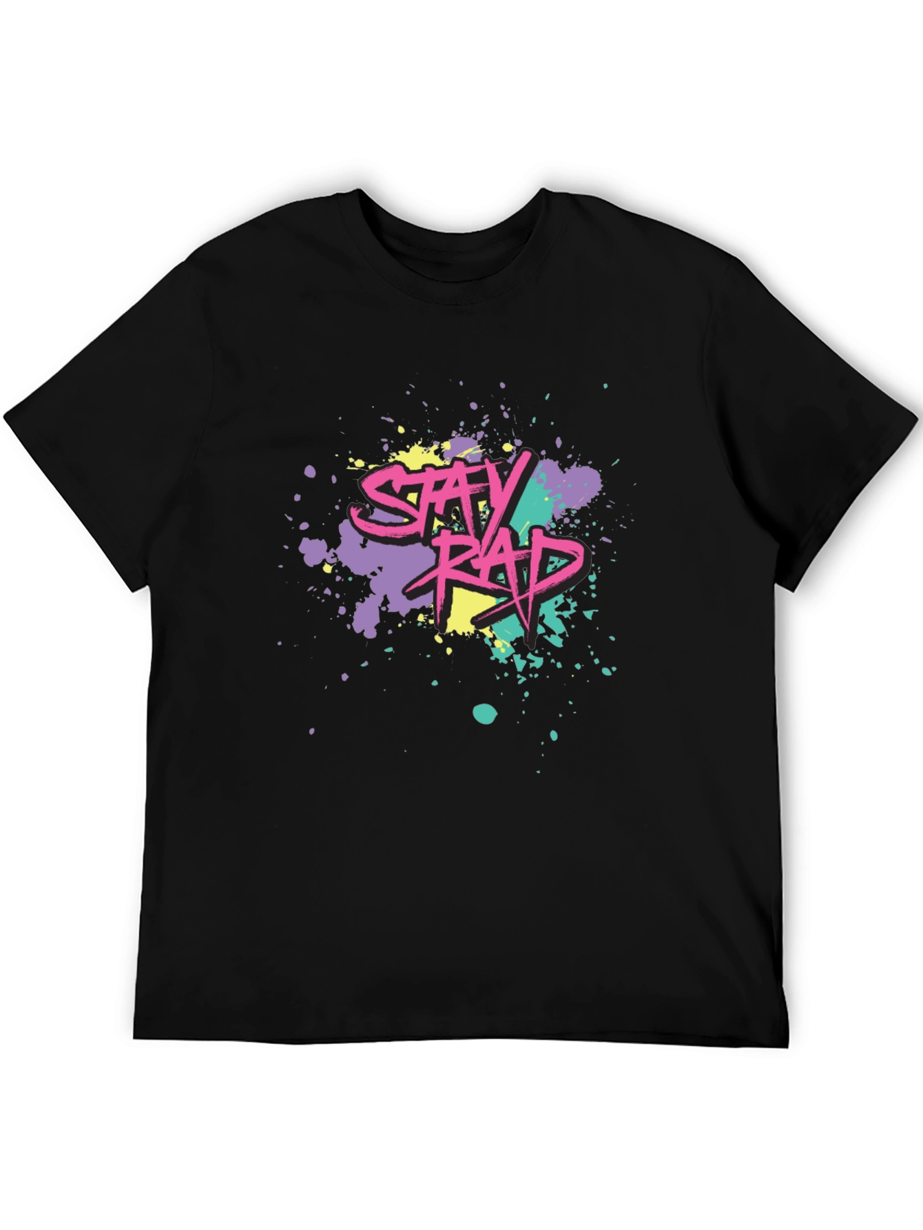 Stay Rad Graphic Tee - Black