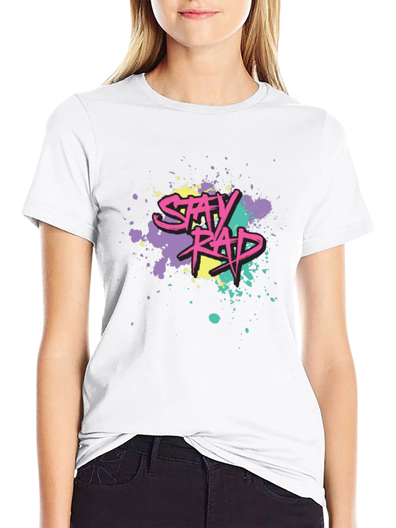 Stay Rad Graphic Tee - Black