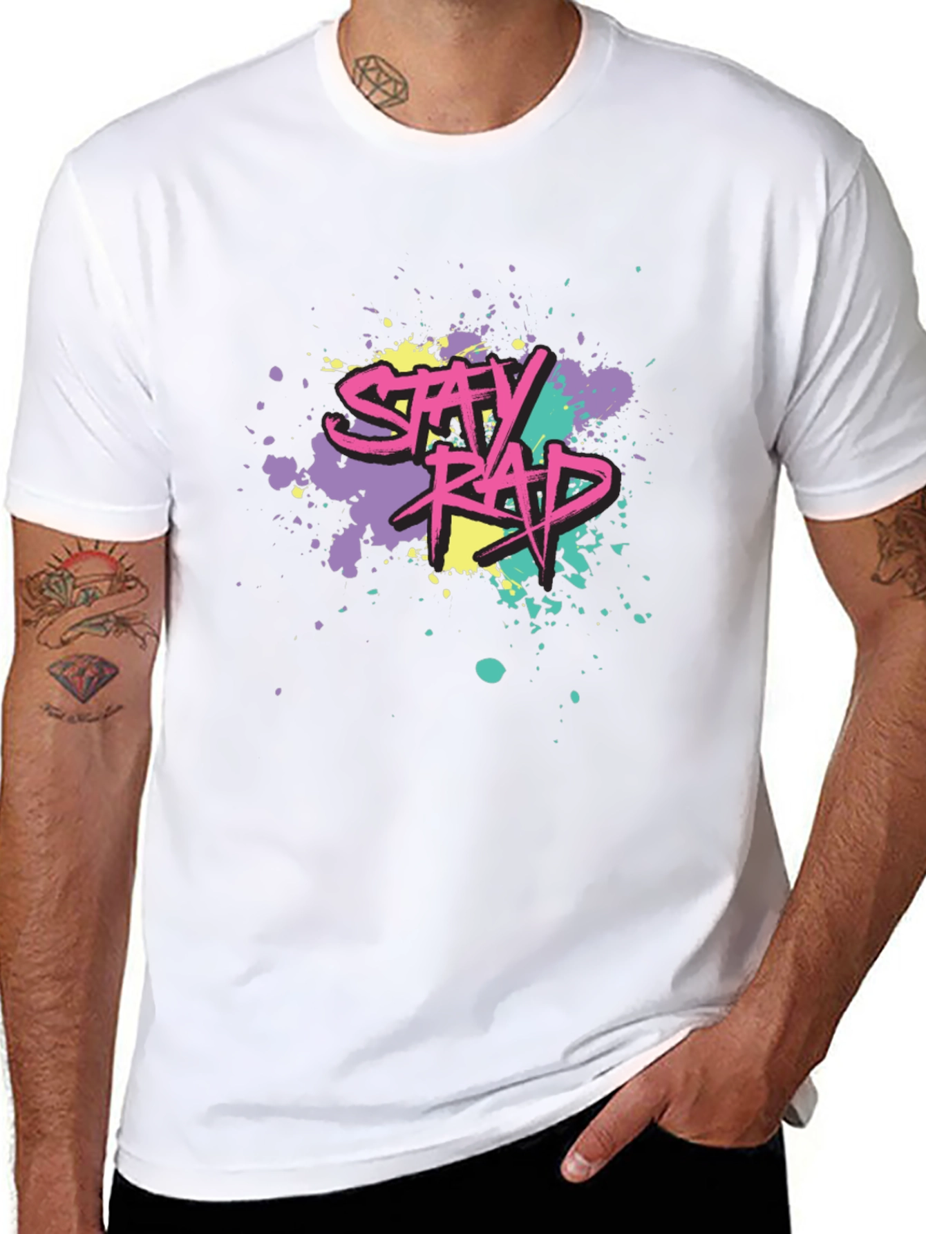 Stay Rad Graphic Tee - Black