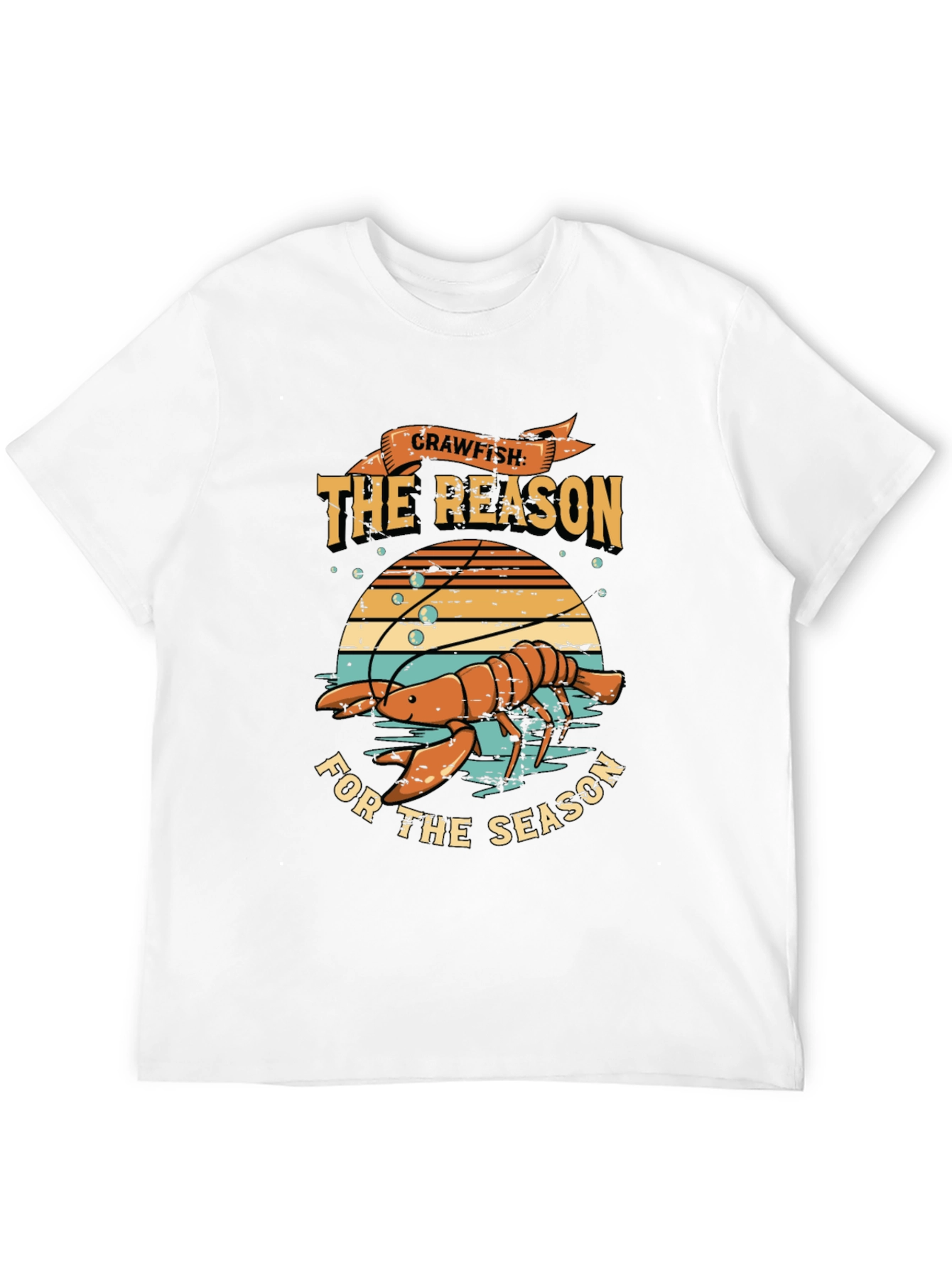 Crawfish The Reason For The Season Graphic T-Shirt