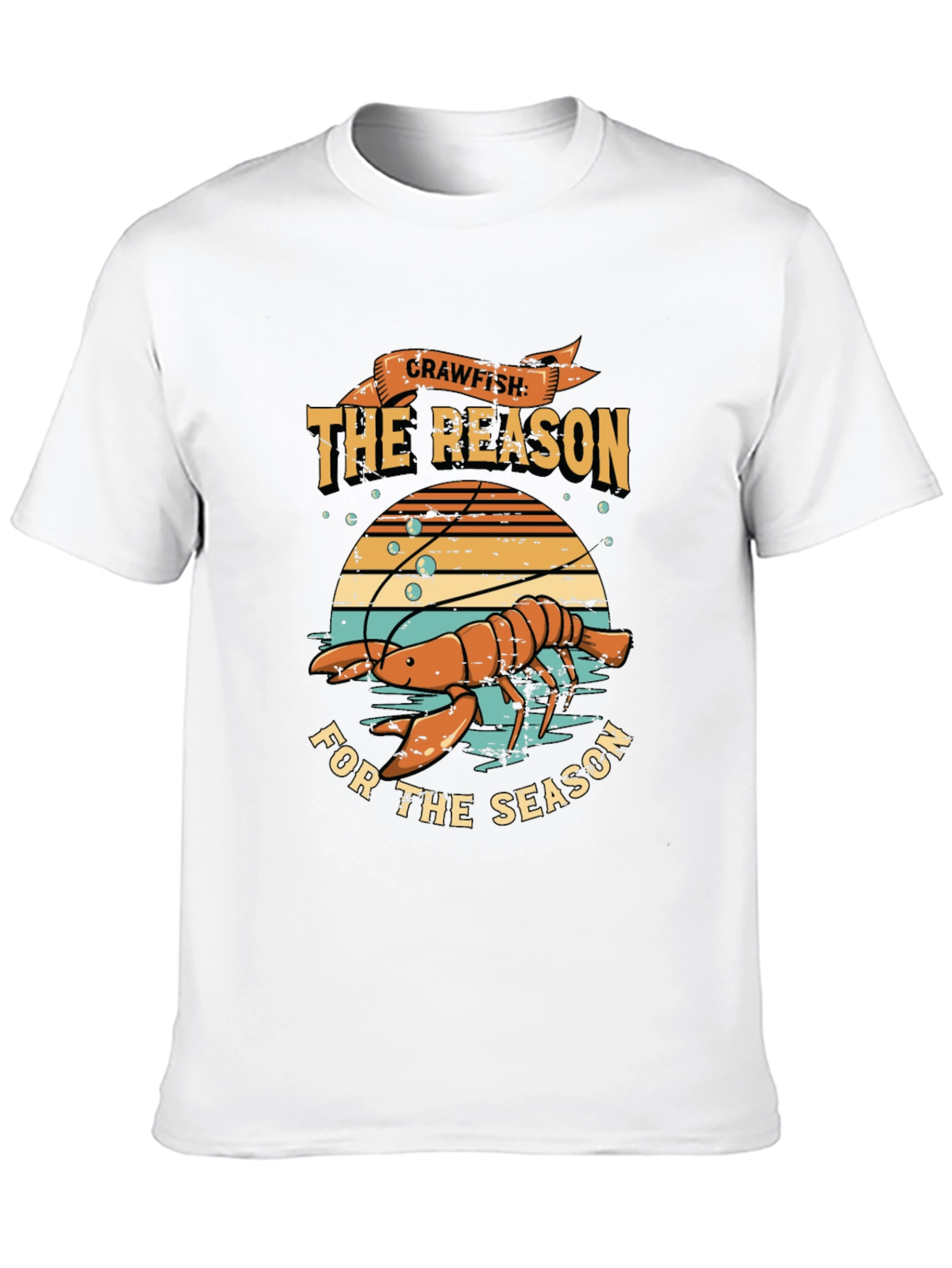 Crawfish The Reason For The Season Graphic T-Shirt