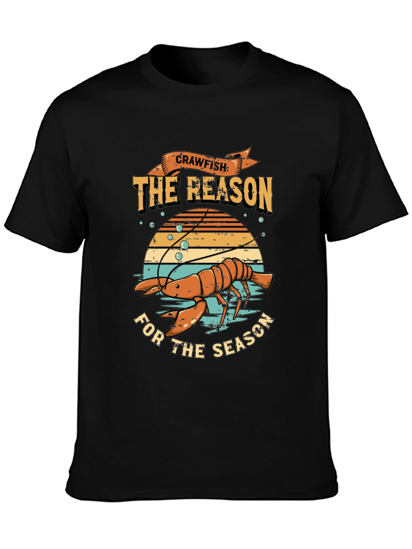 Crawfish The Reason For The Season Graphic T-Shirt