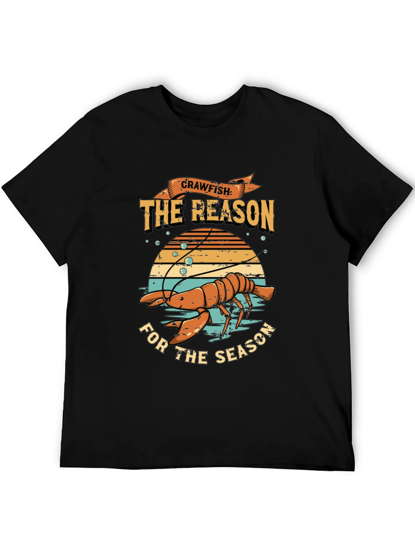 Crawfish The Reason For The Season Graphic T-Shirt
