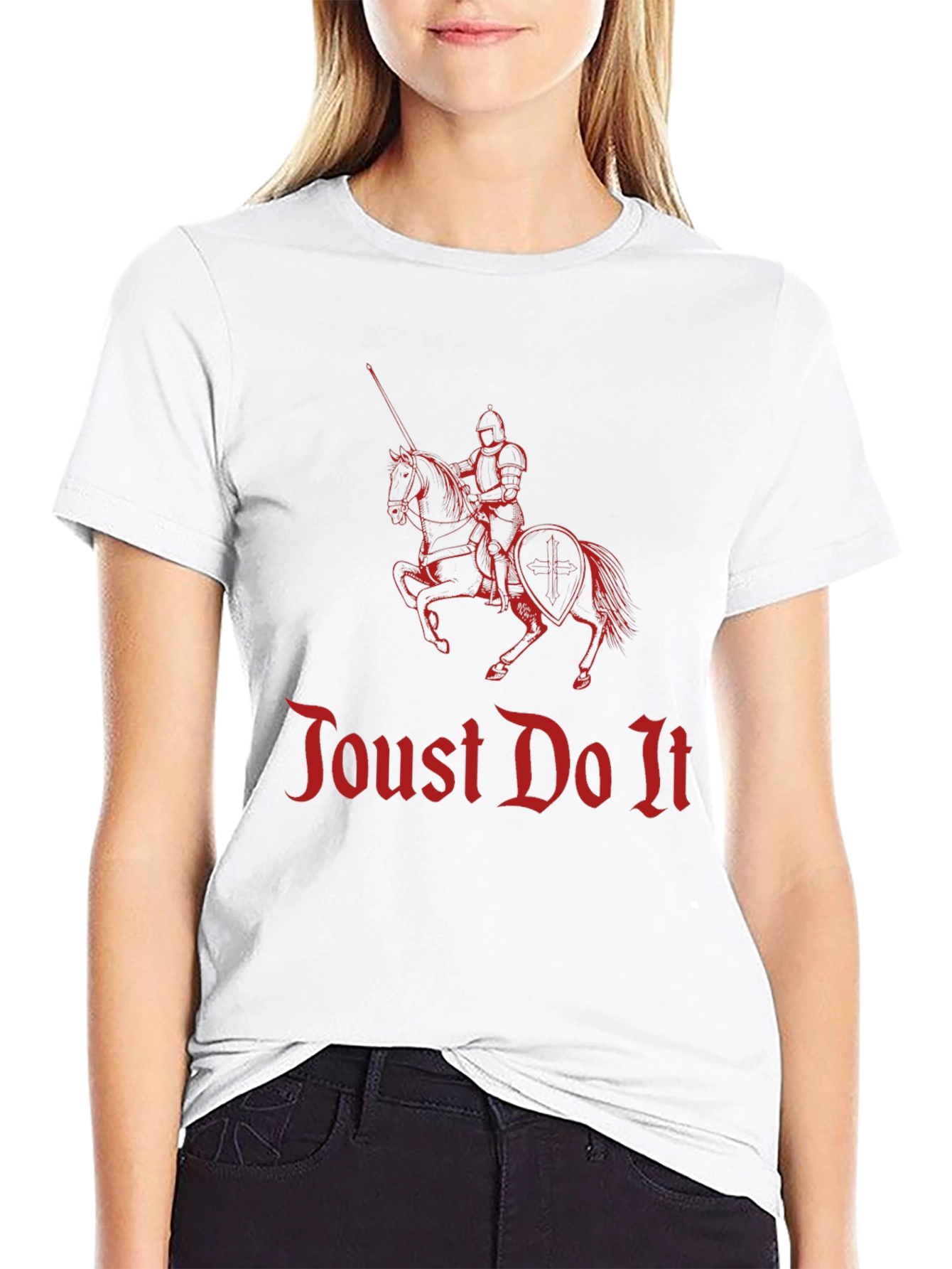 Joust Do It Knight Graphic Tee - Black