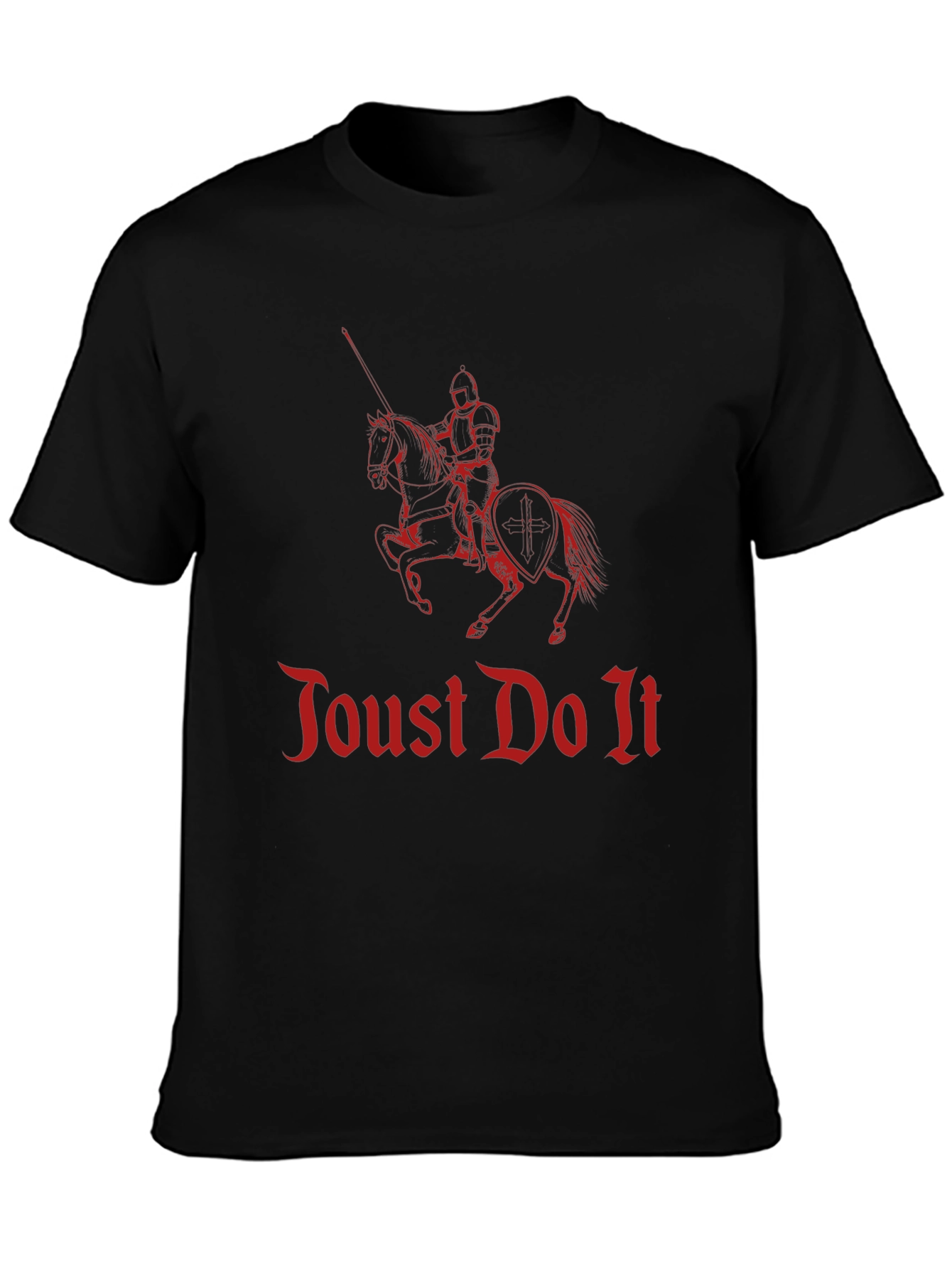Joust Do It Knight Graphic Tee - Black