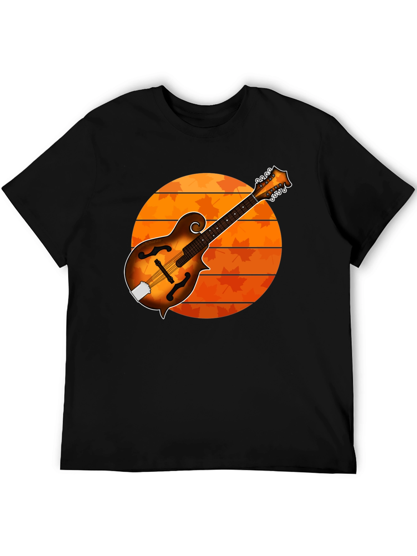 Mandolin Sunset Graphic Tee - Musicians Gift
