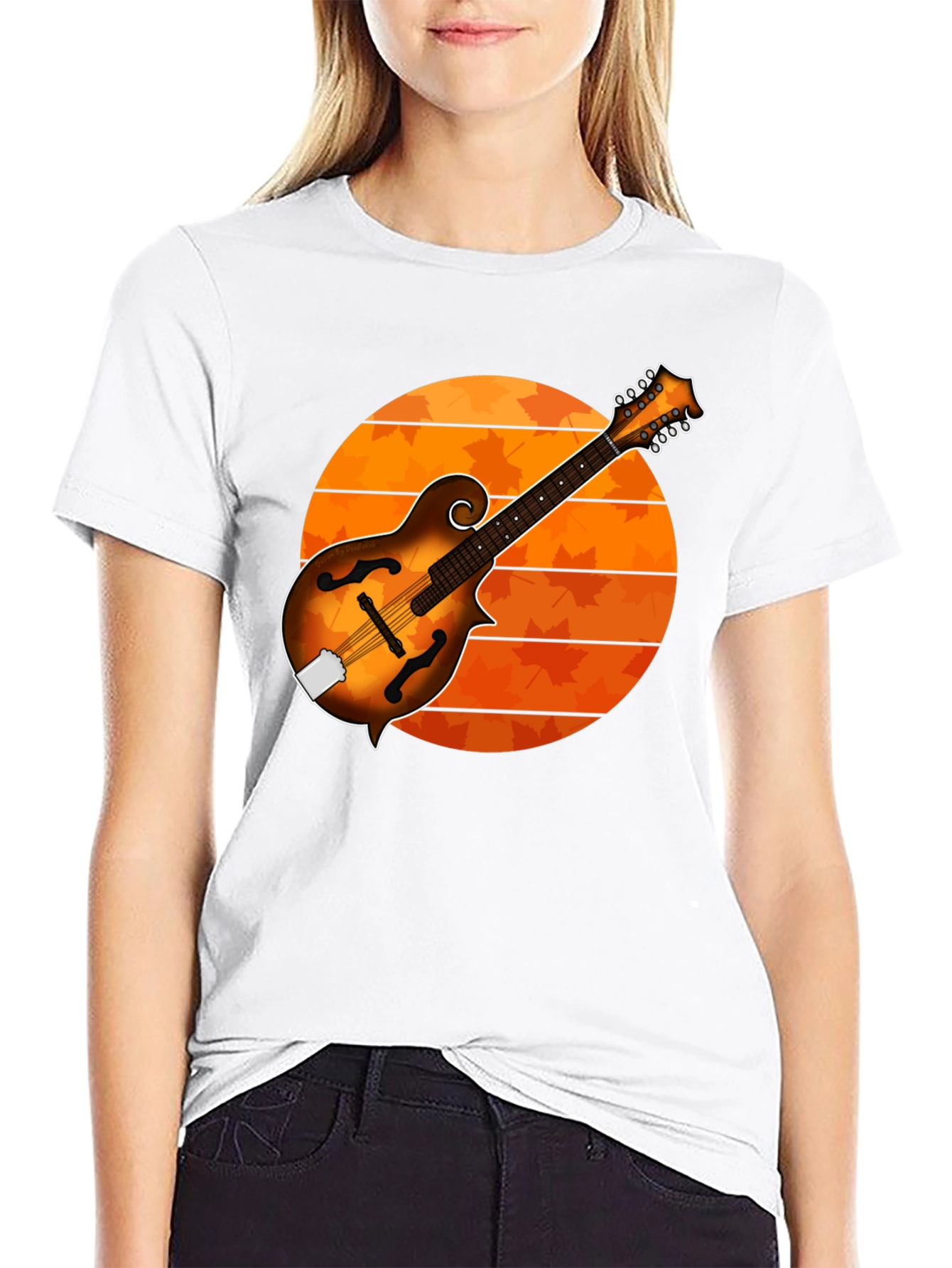 Mandolin Sunset Graphic Tee - Musicians Gift