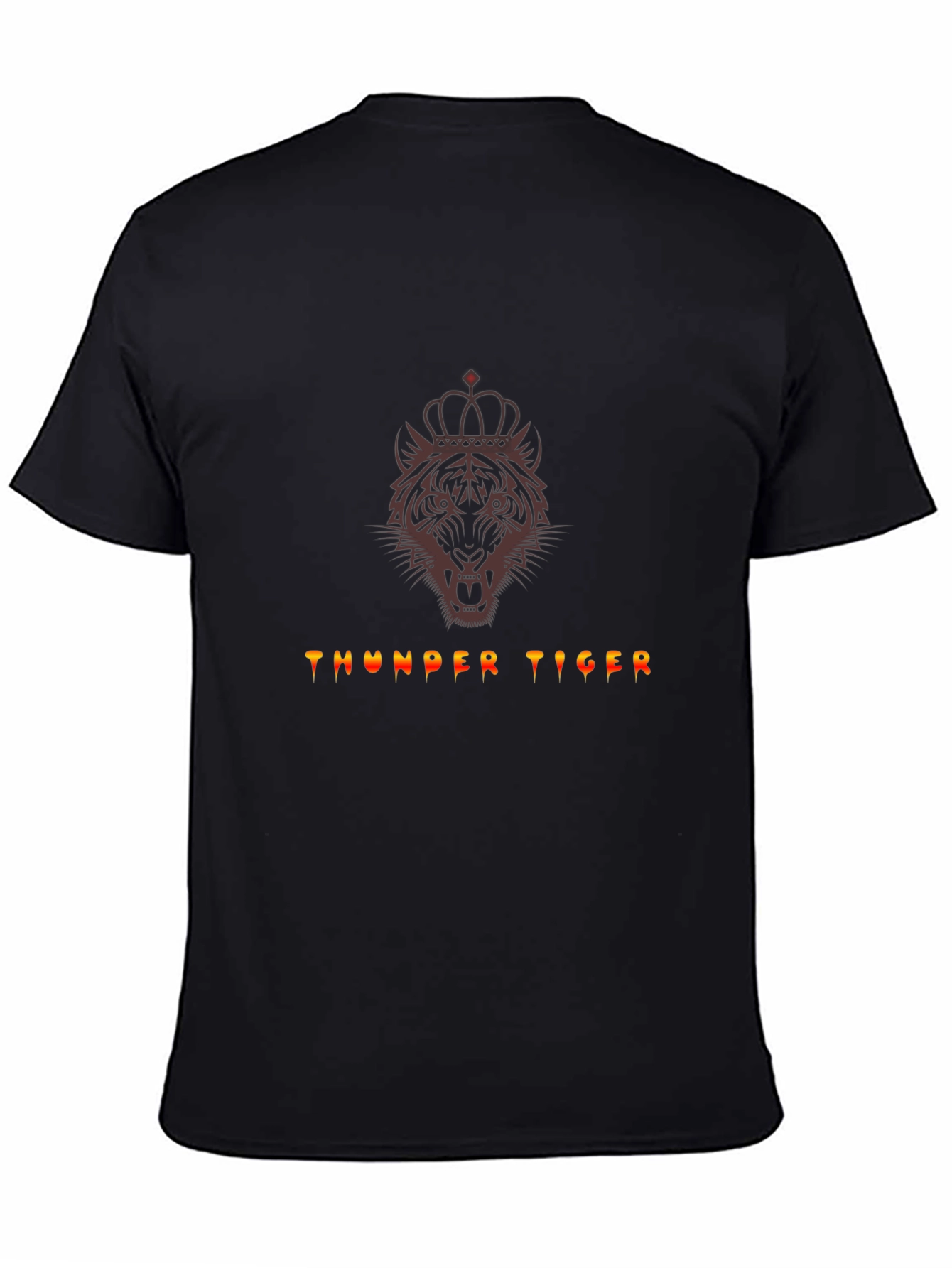 Thunder Tiger Graphic Tee - Crowned Tiger Design