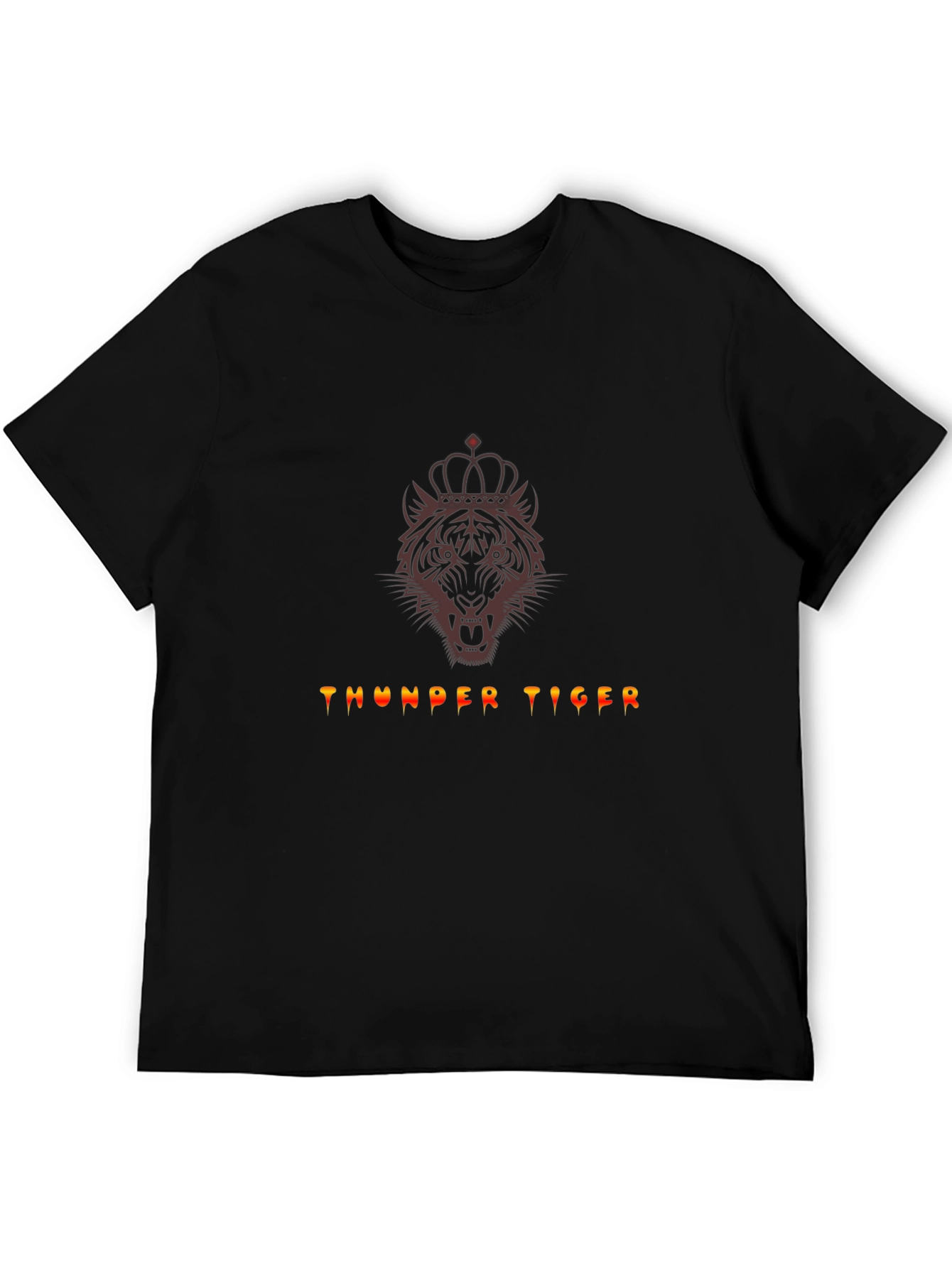 Thunder Tiger Graphic Tee - Crowned Tiger Design