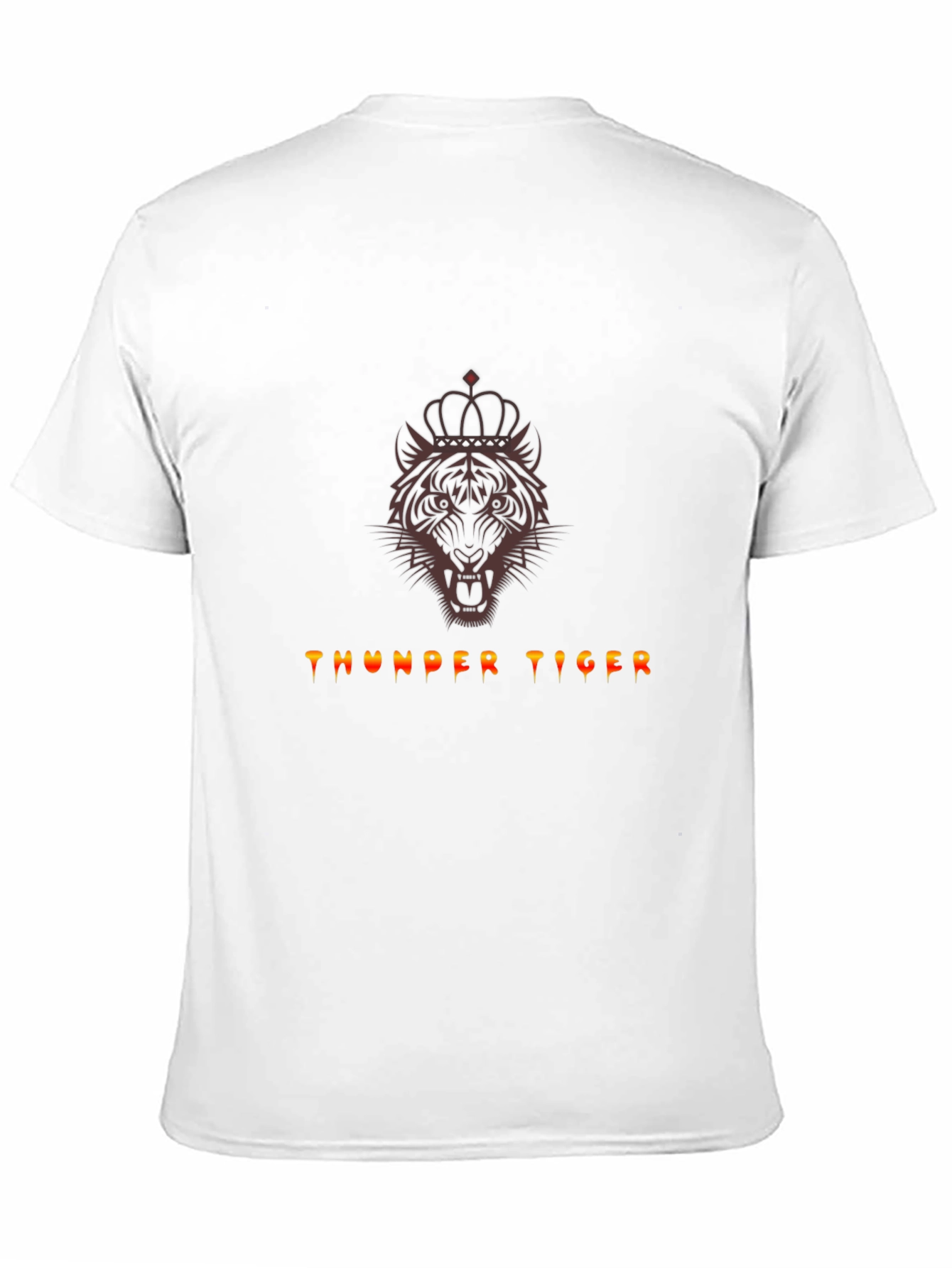 Thunder Tiger Graphic Tee - Crowned Tiger Design