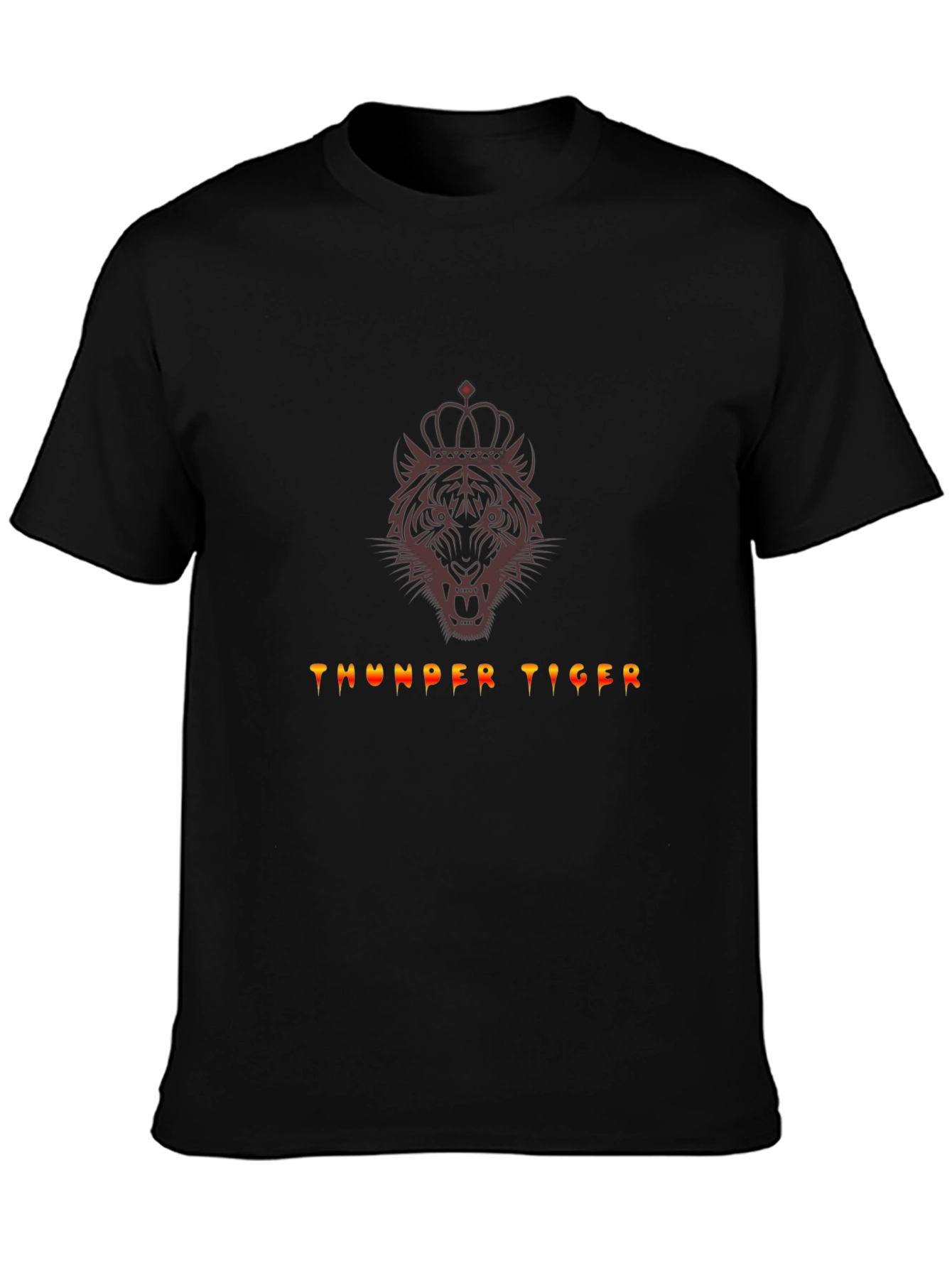 Thunder Tiger Graphic Tee - Crowned Tiger Design