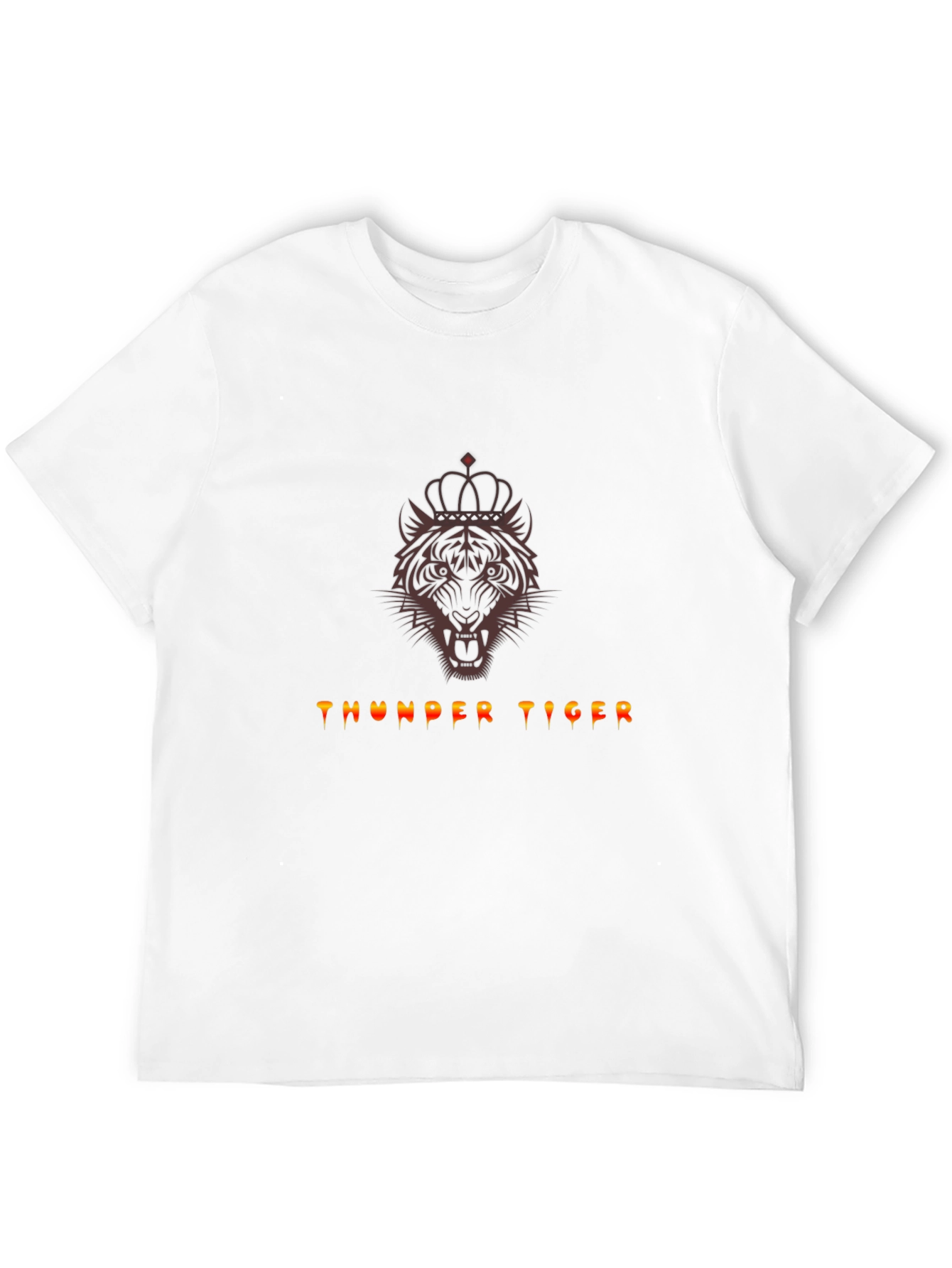 Thunder Tiger Graphic Tee - Crowned Tiger Design