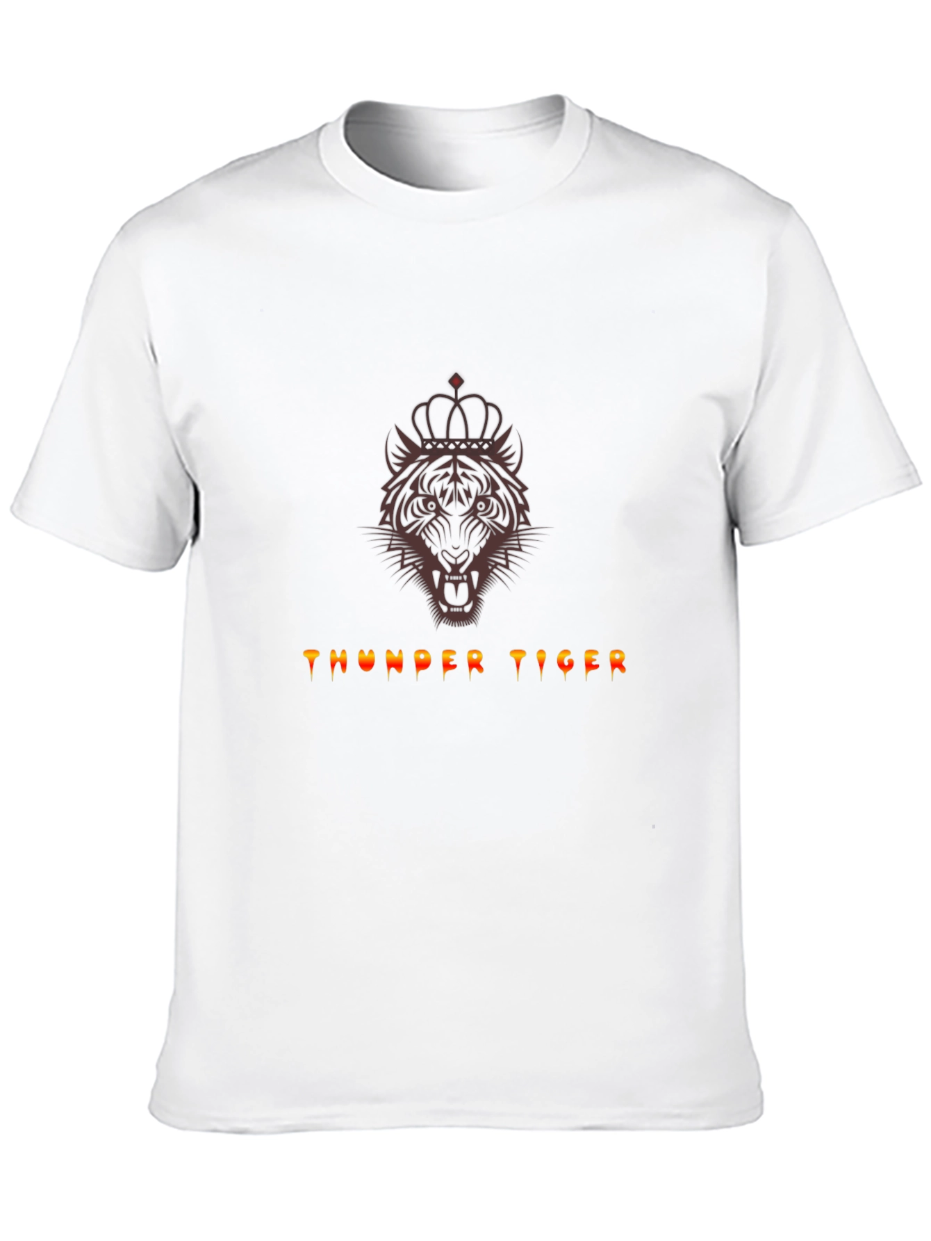 Thunder Tiger Graphic Tee - Crowned Tiger Design