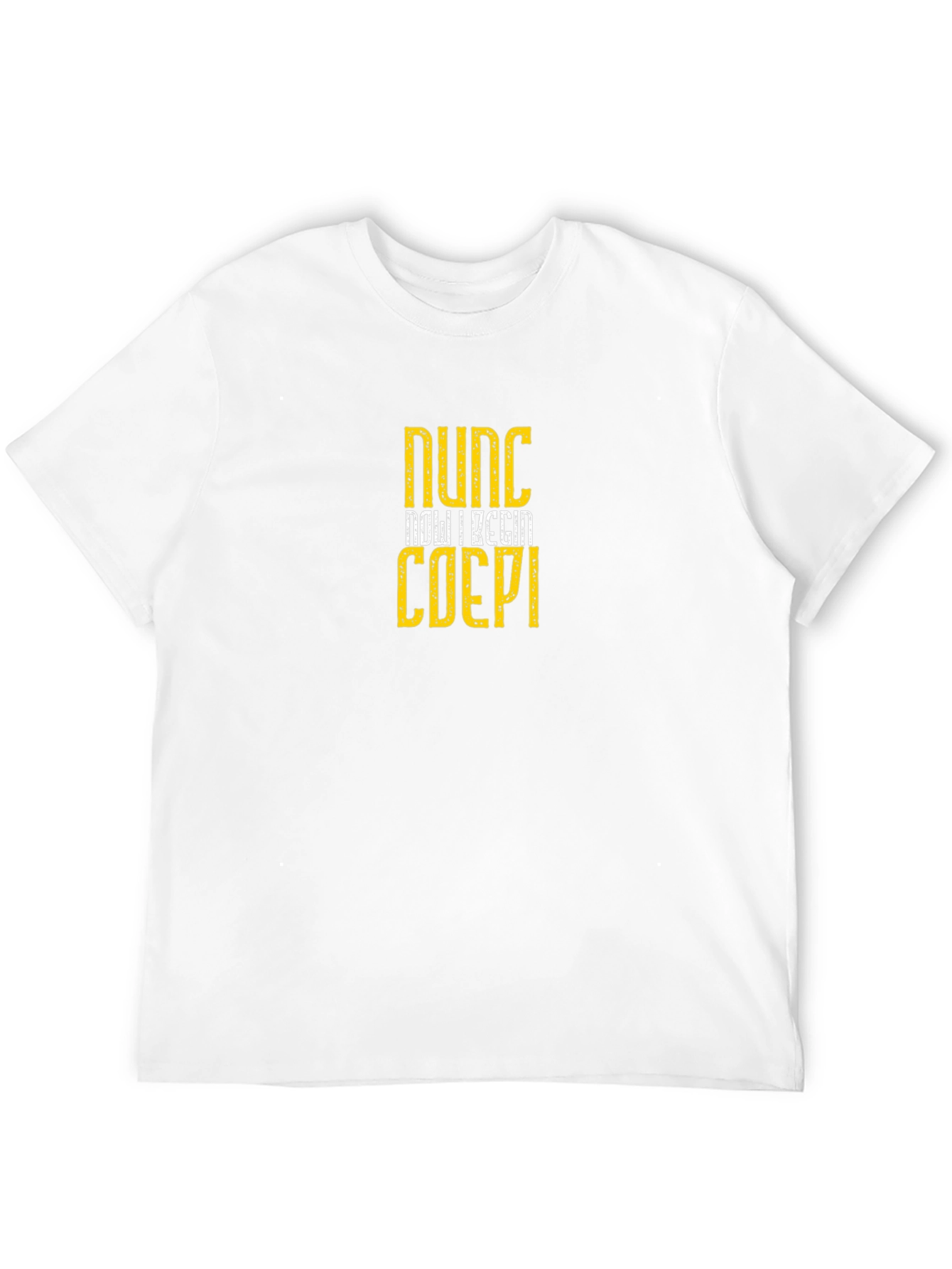 Nunc Coepi Black T-Shirt: Now I Begin