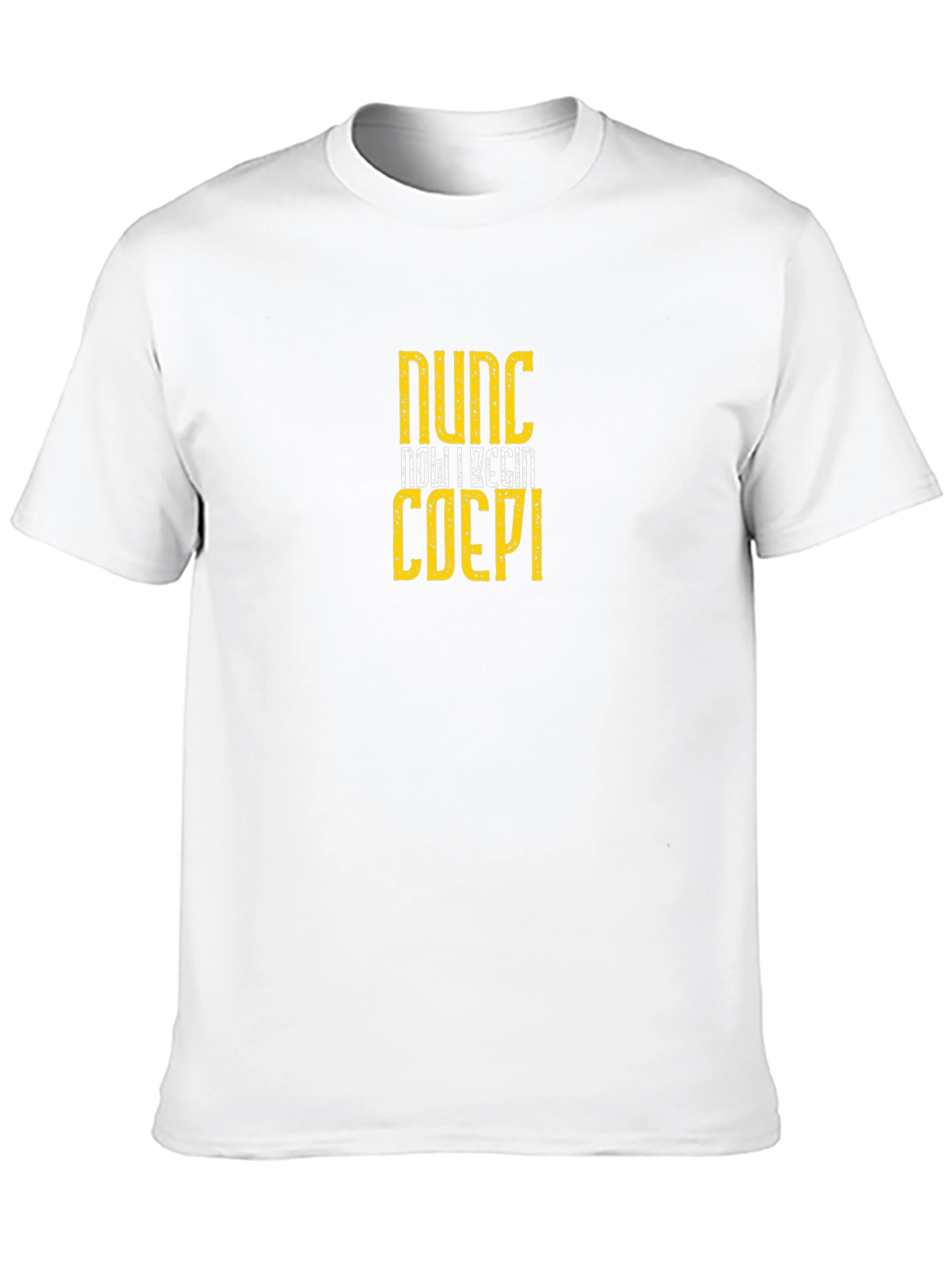 Nunc Coepi Black T-Shirt: Now I Begin