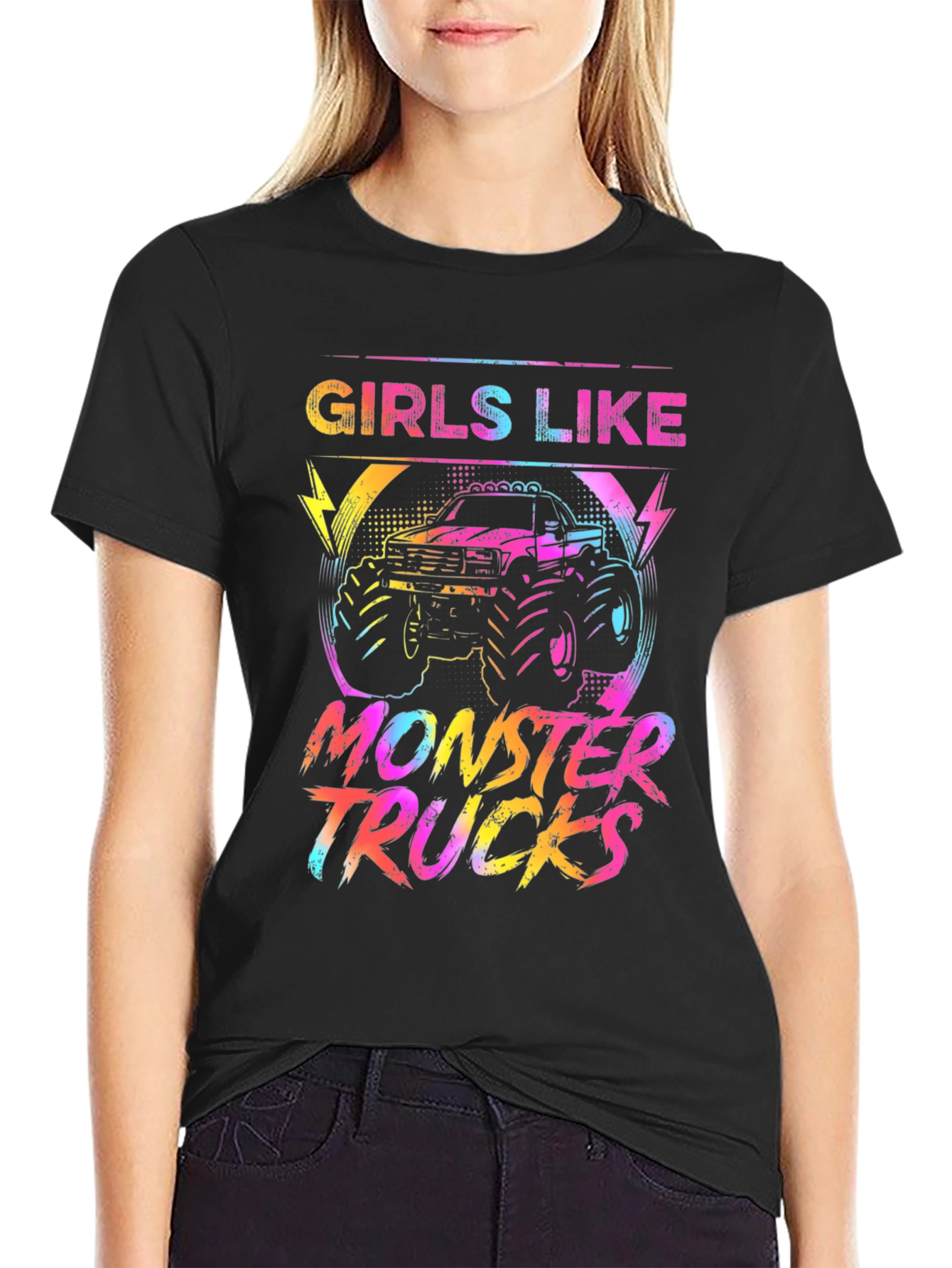 Girls Like Monster Trucks Graphic Tee