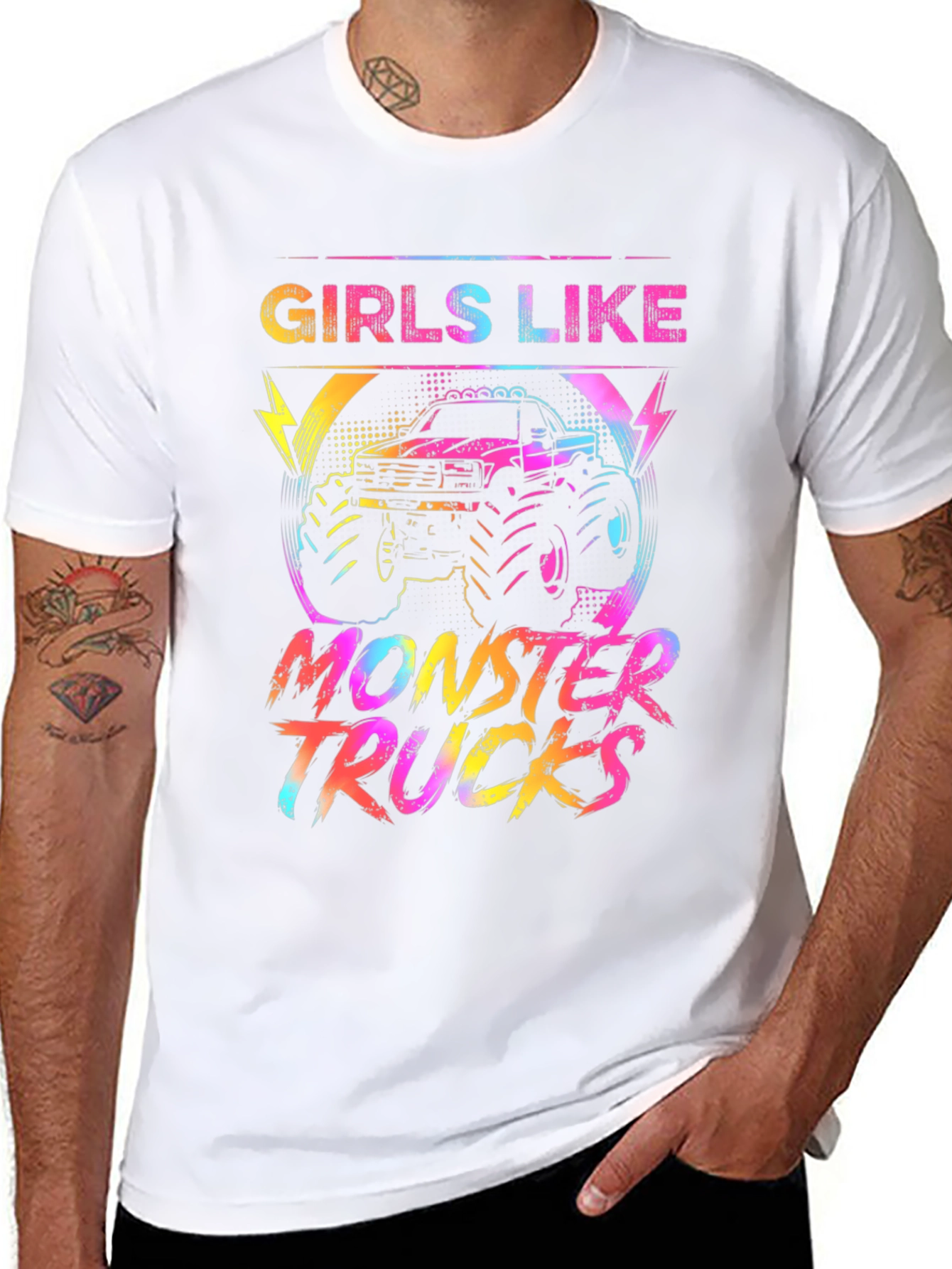 Girls Like Monster Trucks Graphic Tee