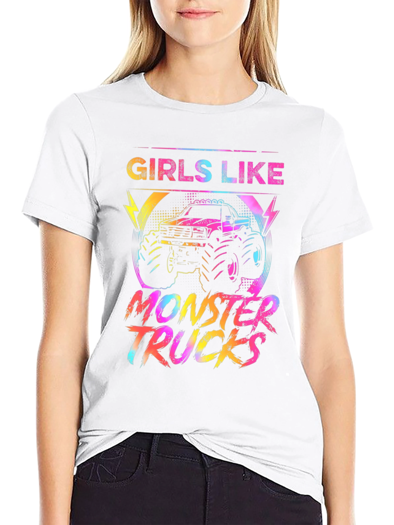 Girls Like Monster Trucks Graphic Tee