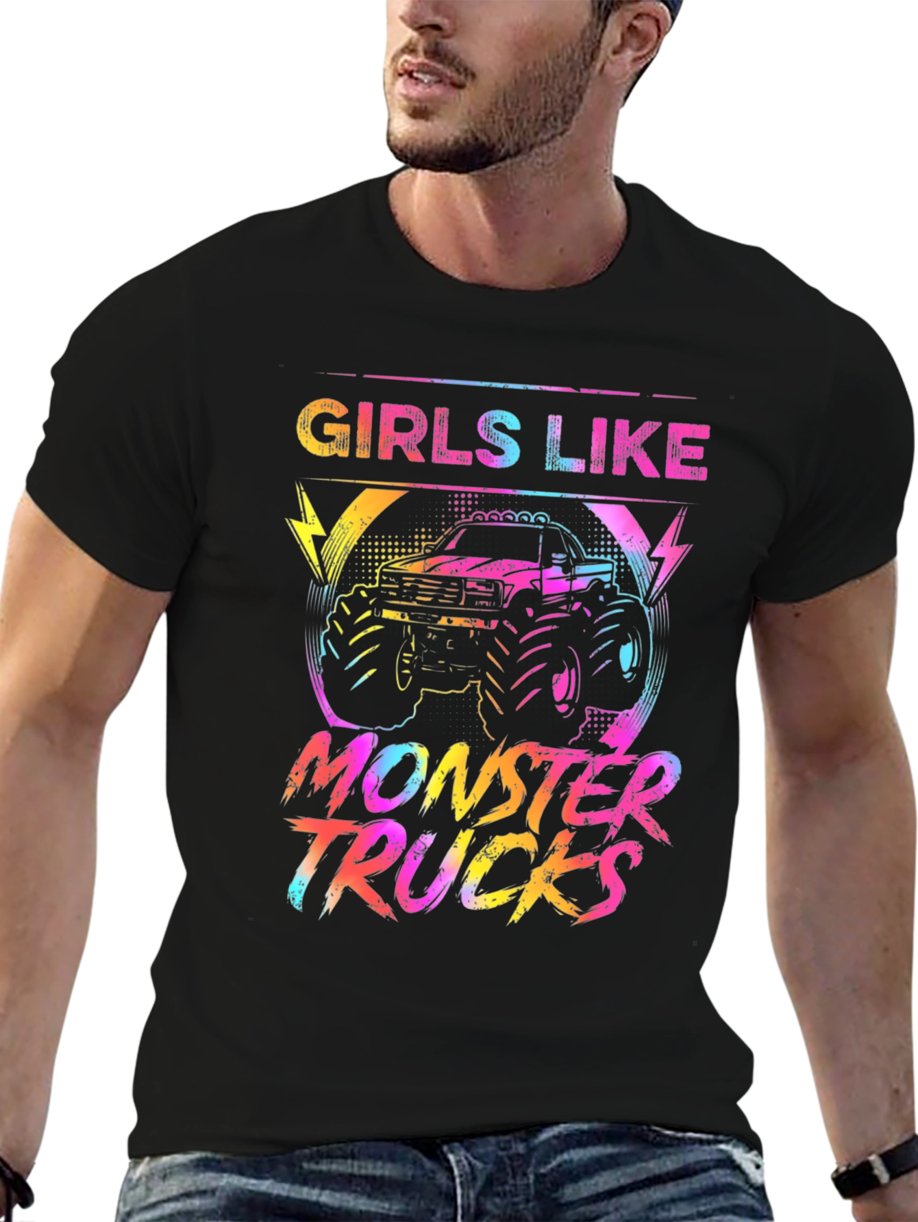 Girls Like Monster Trucks Graphic Tee