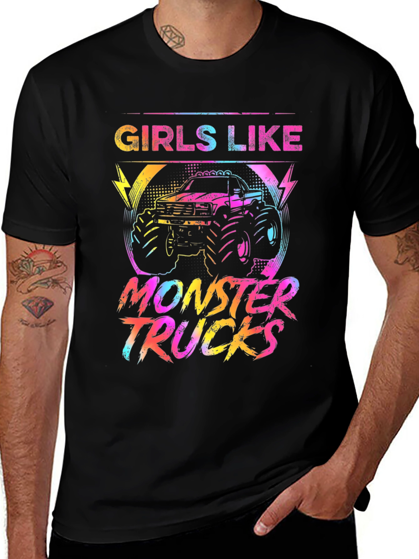 Girls Like Monster Trucks Graphic Tee