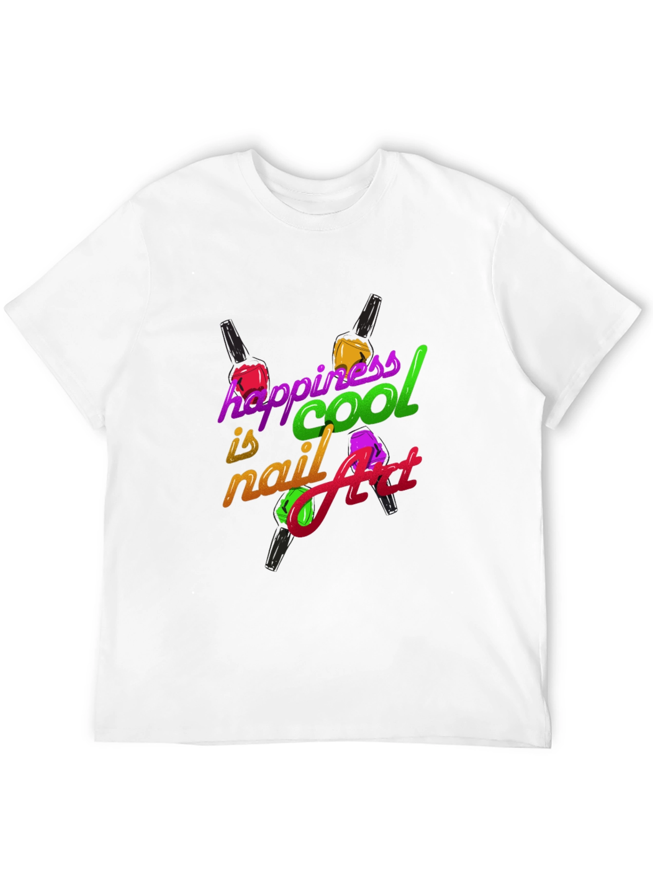 Happiness is Cool Nail Art T-Shirt