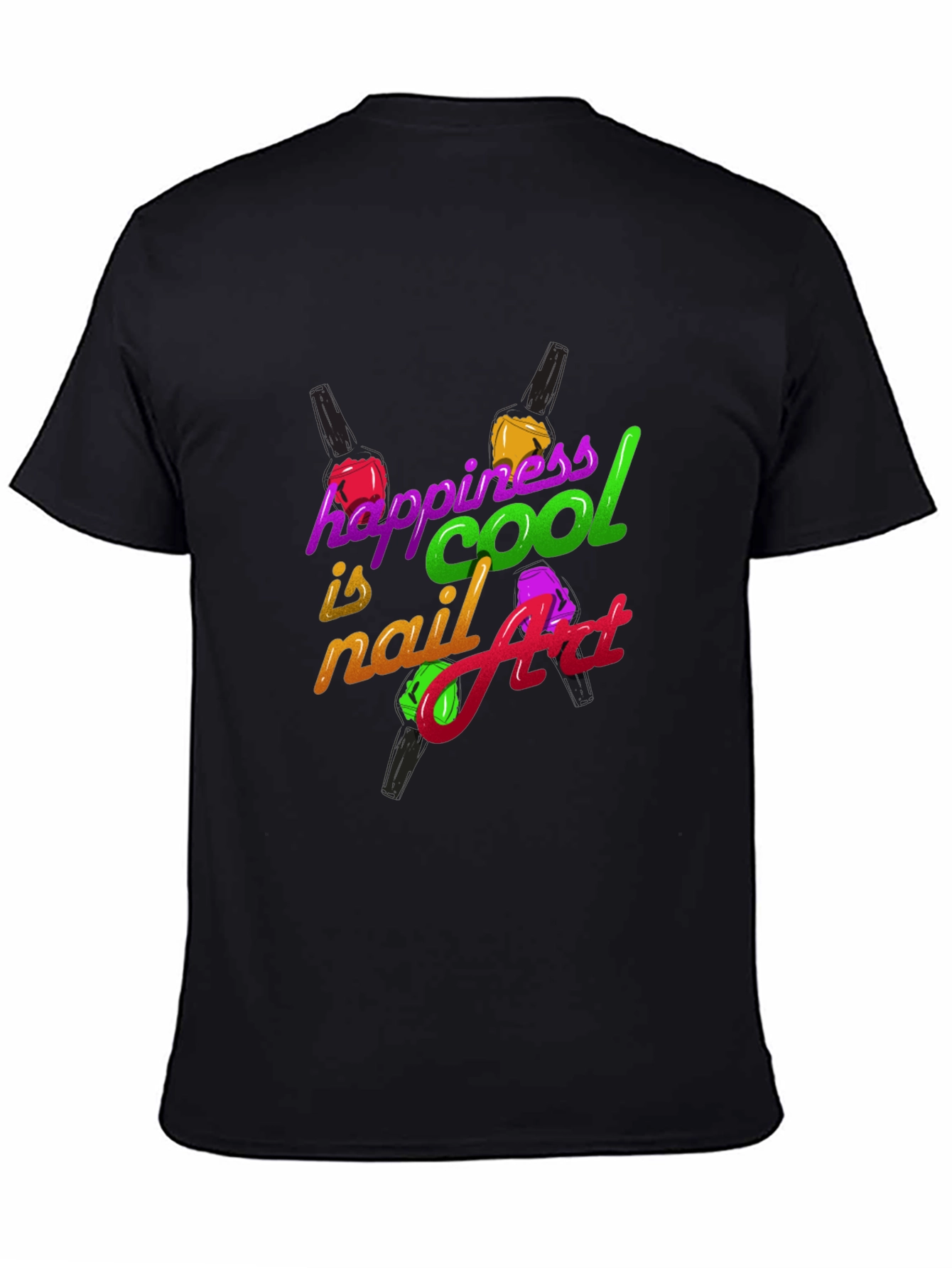 Happiness is Cool Nail Art T-Shirt