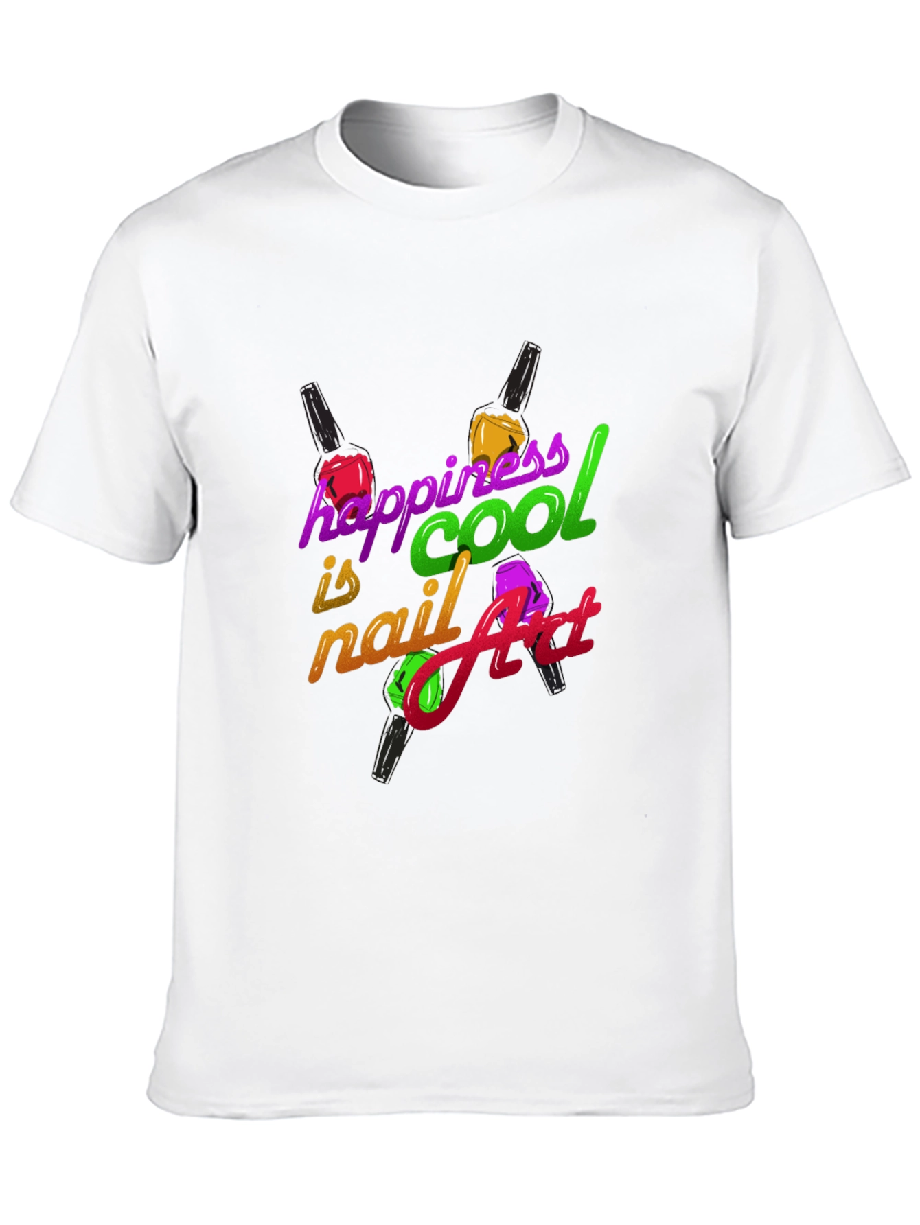 Happiness is Cool Nail Art T-Shirt