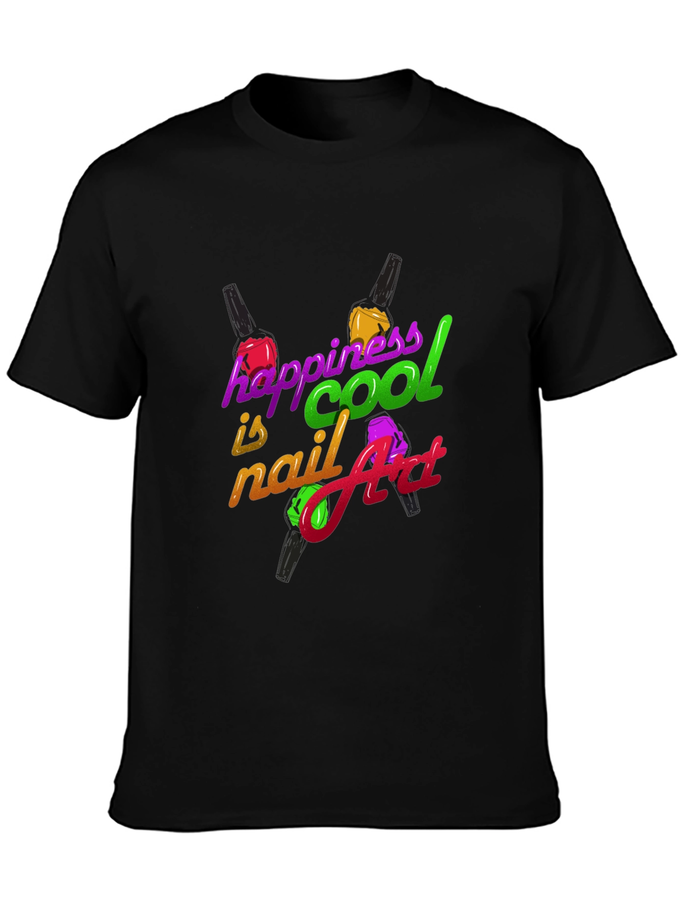 Happiness is Cool Nail Art T-Shirt