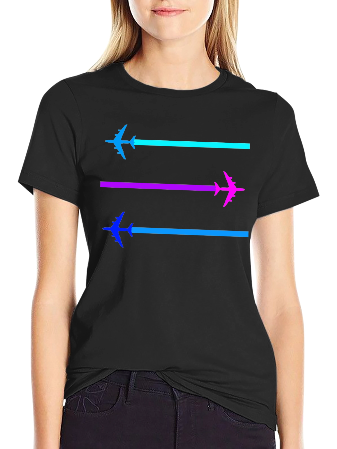 Airplane Trail T-Shirt - Fly High in Style