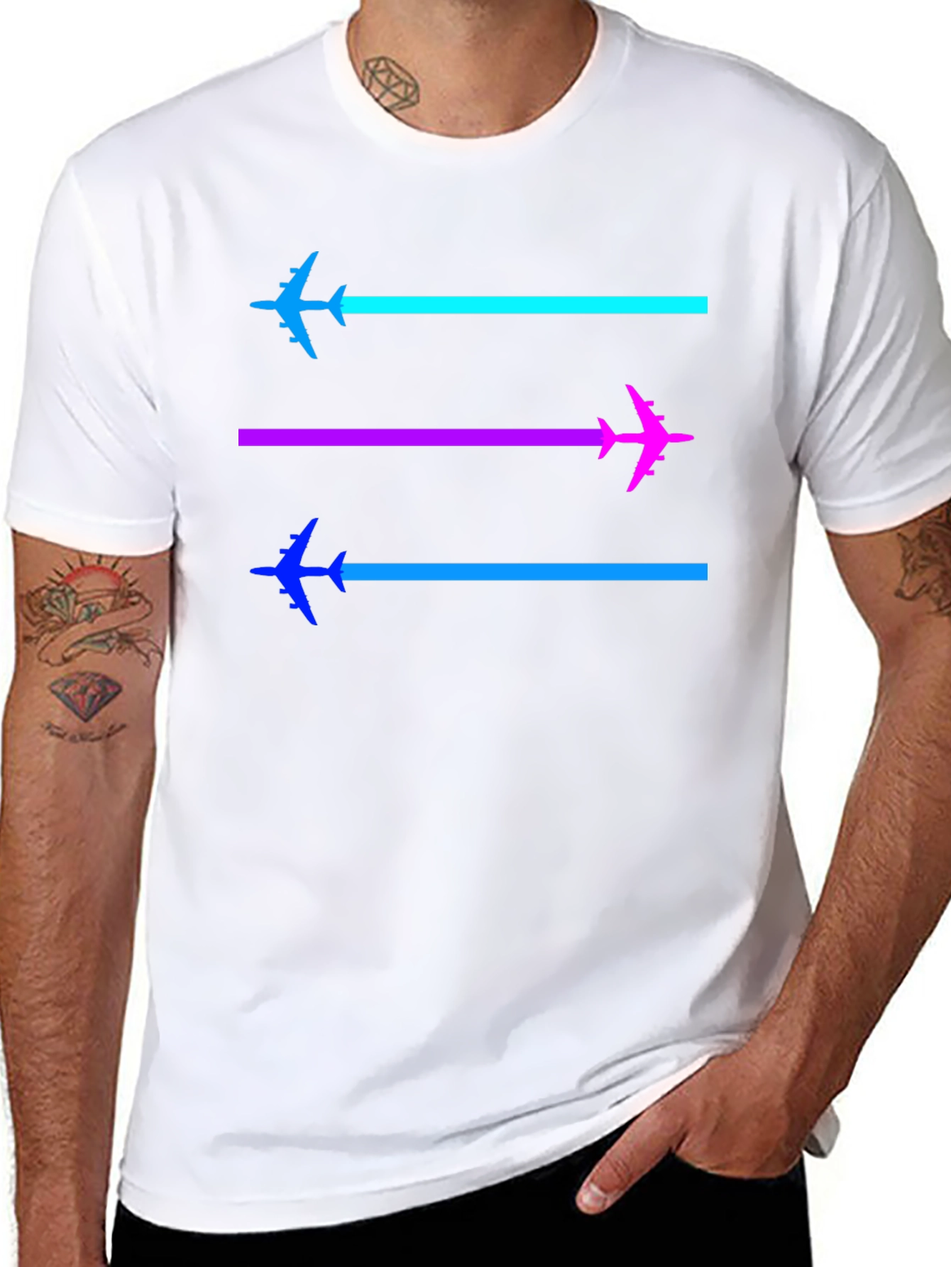 Airplane Trail T-Shirt - Fly High in Style