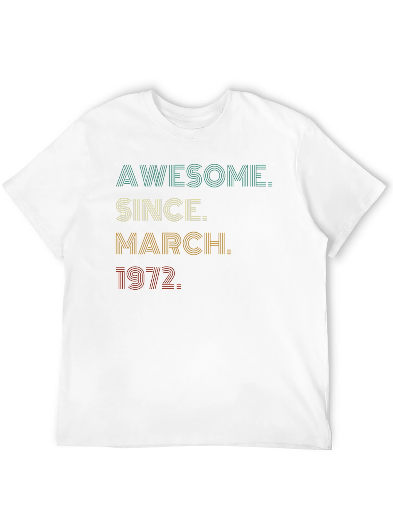 Awesome Since March 1972 Black Graphic Tee