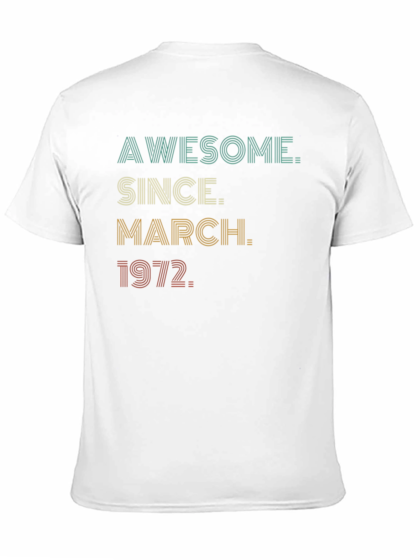 Awesome Since March 1972 Black Graphic Tee