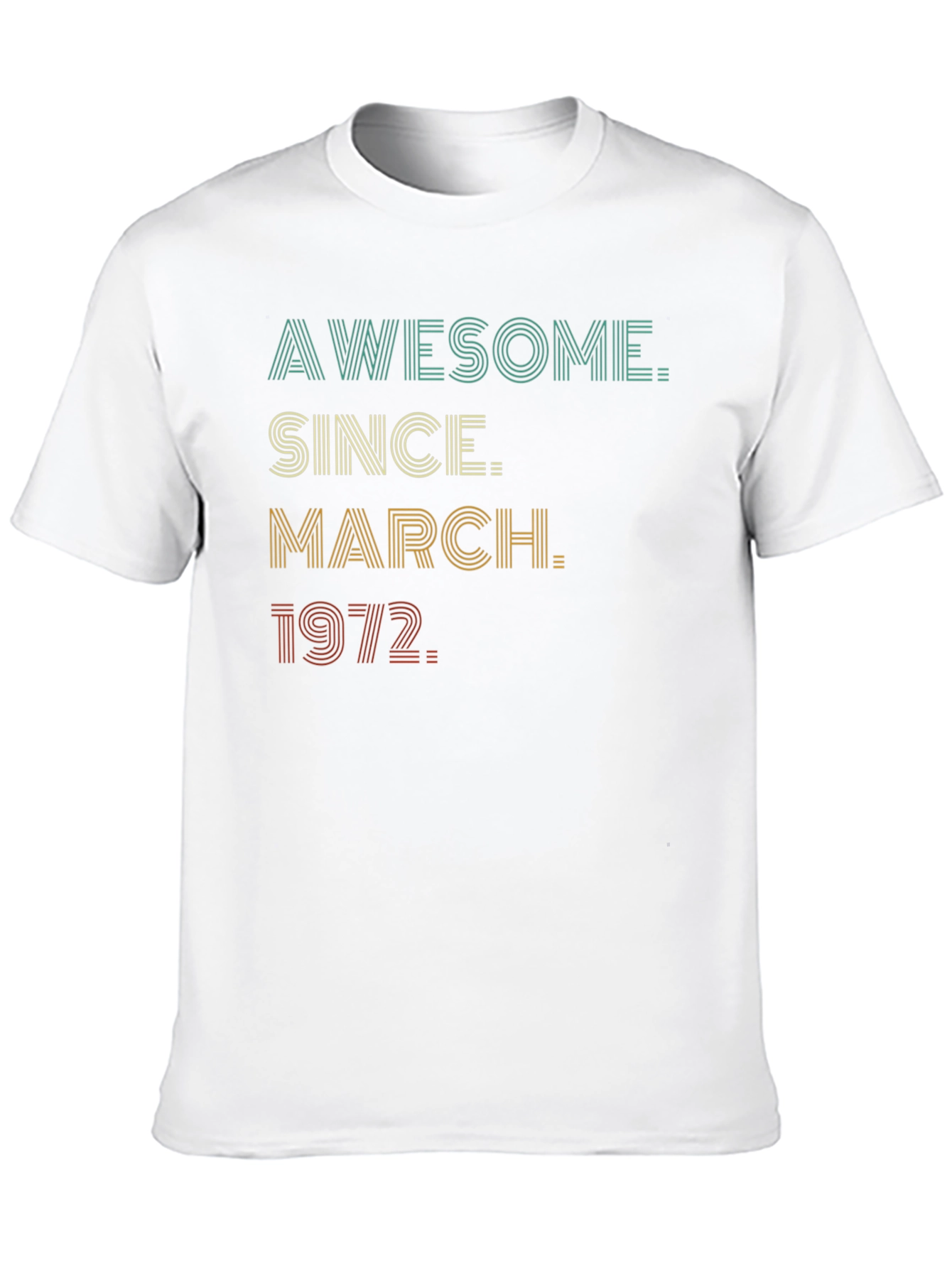Awesome Since March 1972 Black Graphic Tee