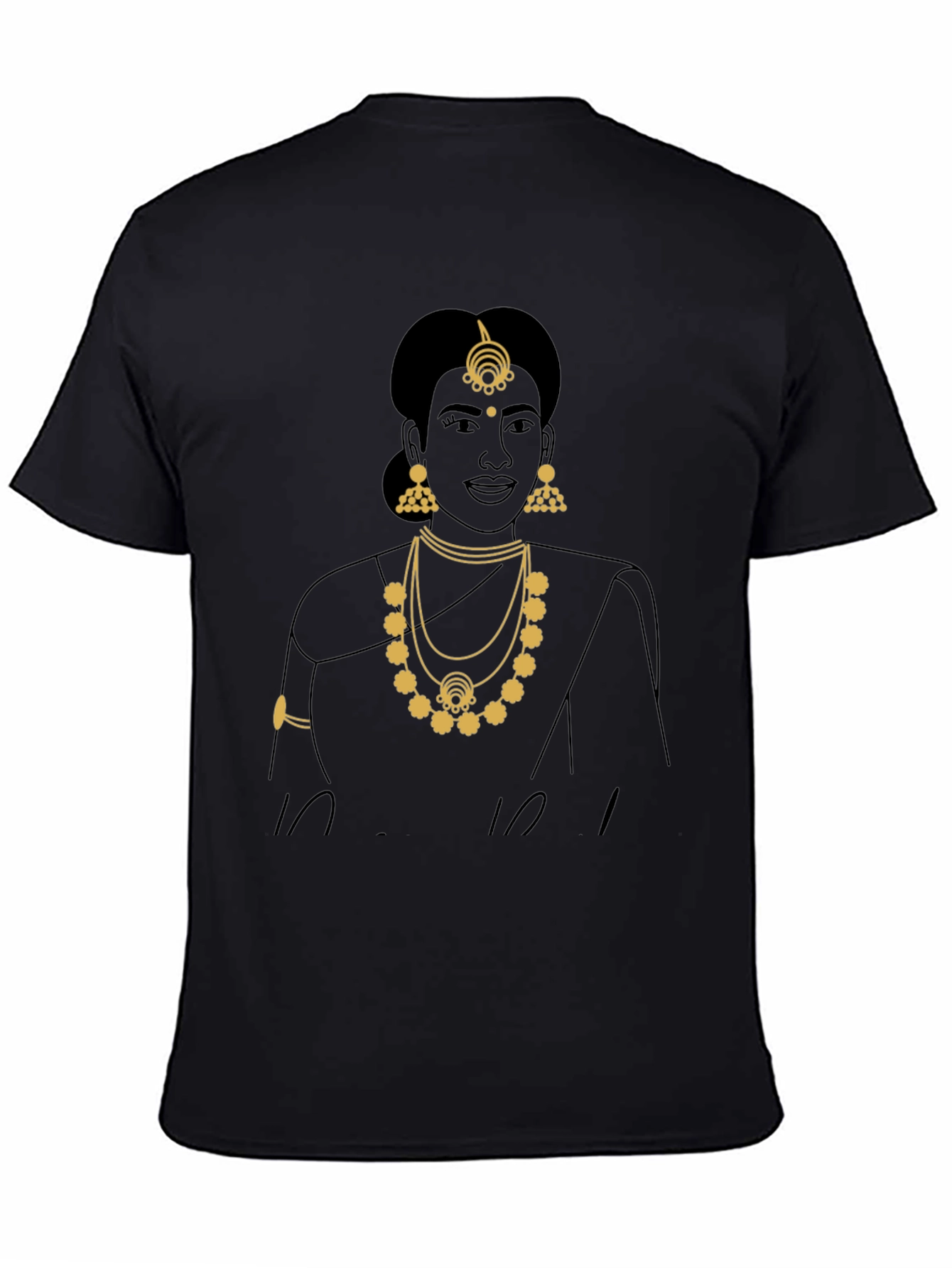 Elegant Indian Woman Graphic Tee