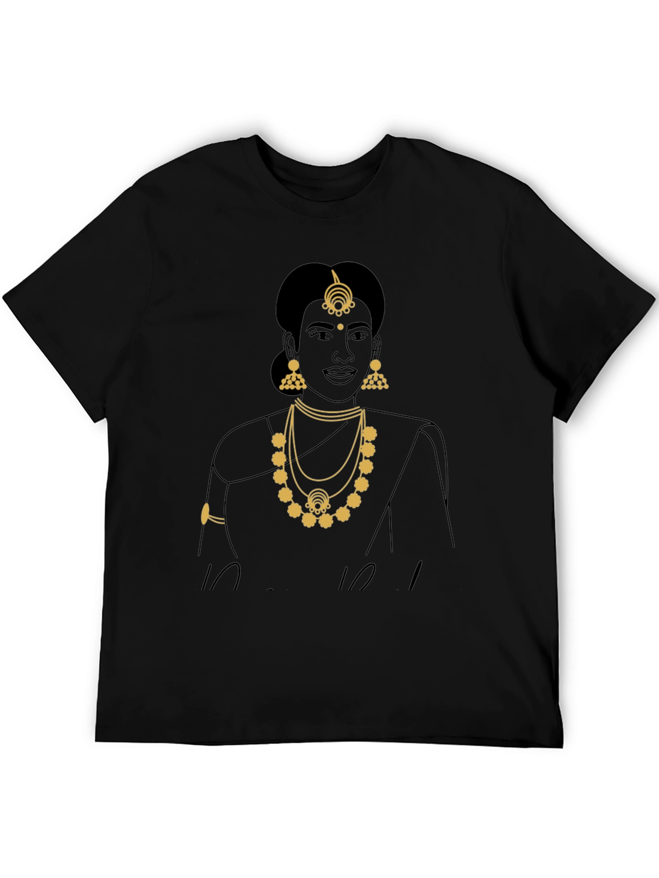 Elegant Indian Woman Graphic Tee