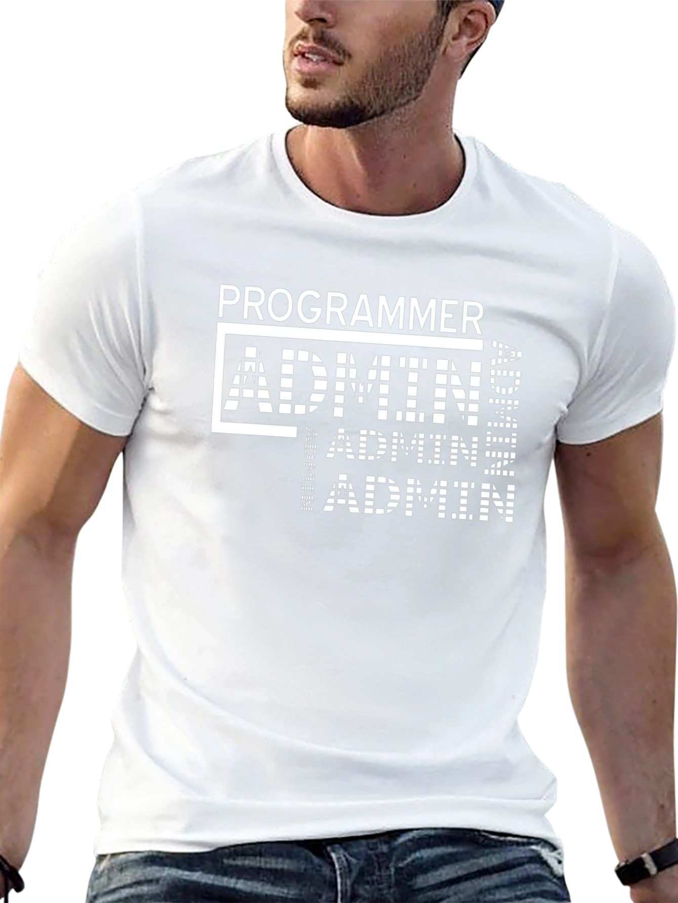Programmer Admin T-Shirt - Black Graphic Tee