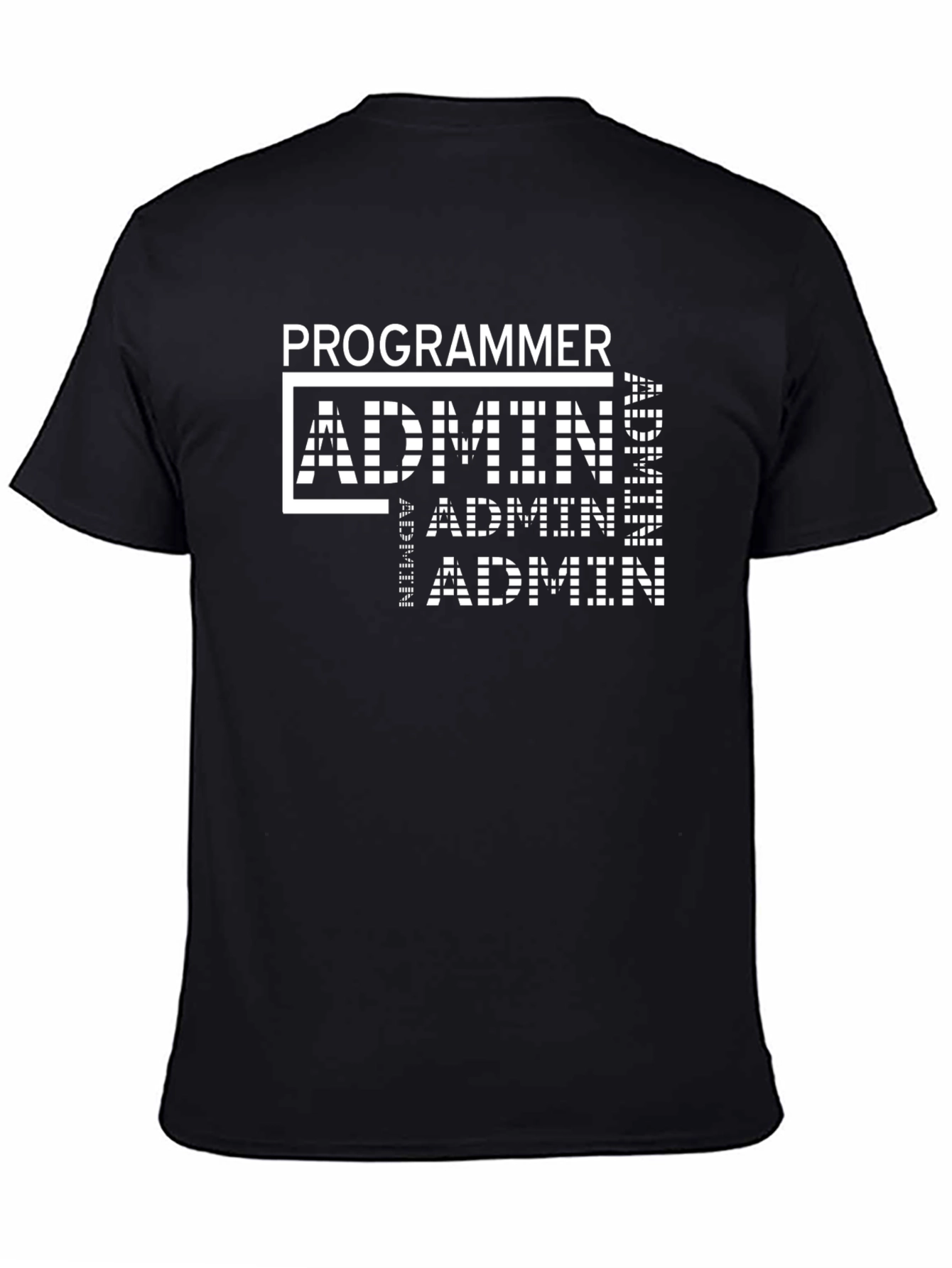 Programmer Admin T-Shirt - Black Graphic Tee
