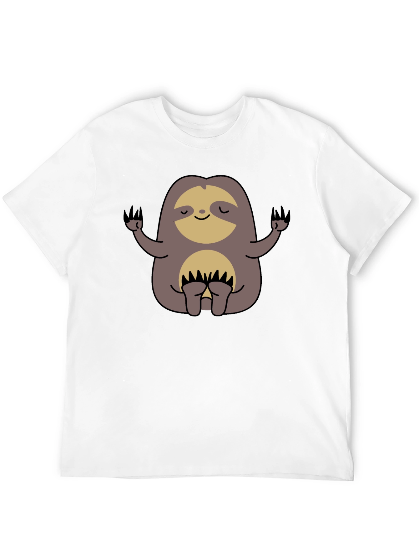 Meditating Sloth Graphic Tee - Relaxed Fit