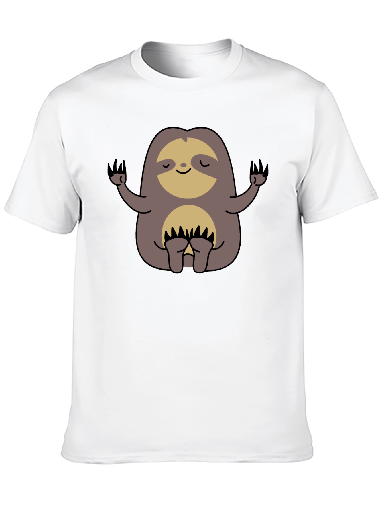 Meditating Sloth Graphic Tee - Relaxed Fit