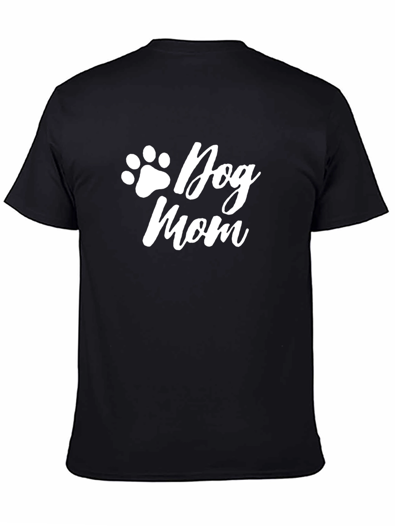 Dog Mom T-Shirt - Black Cotton Tee