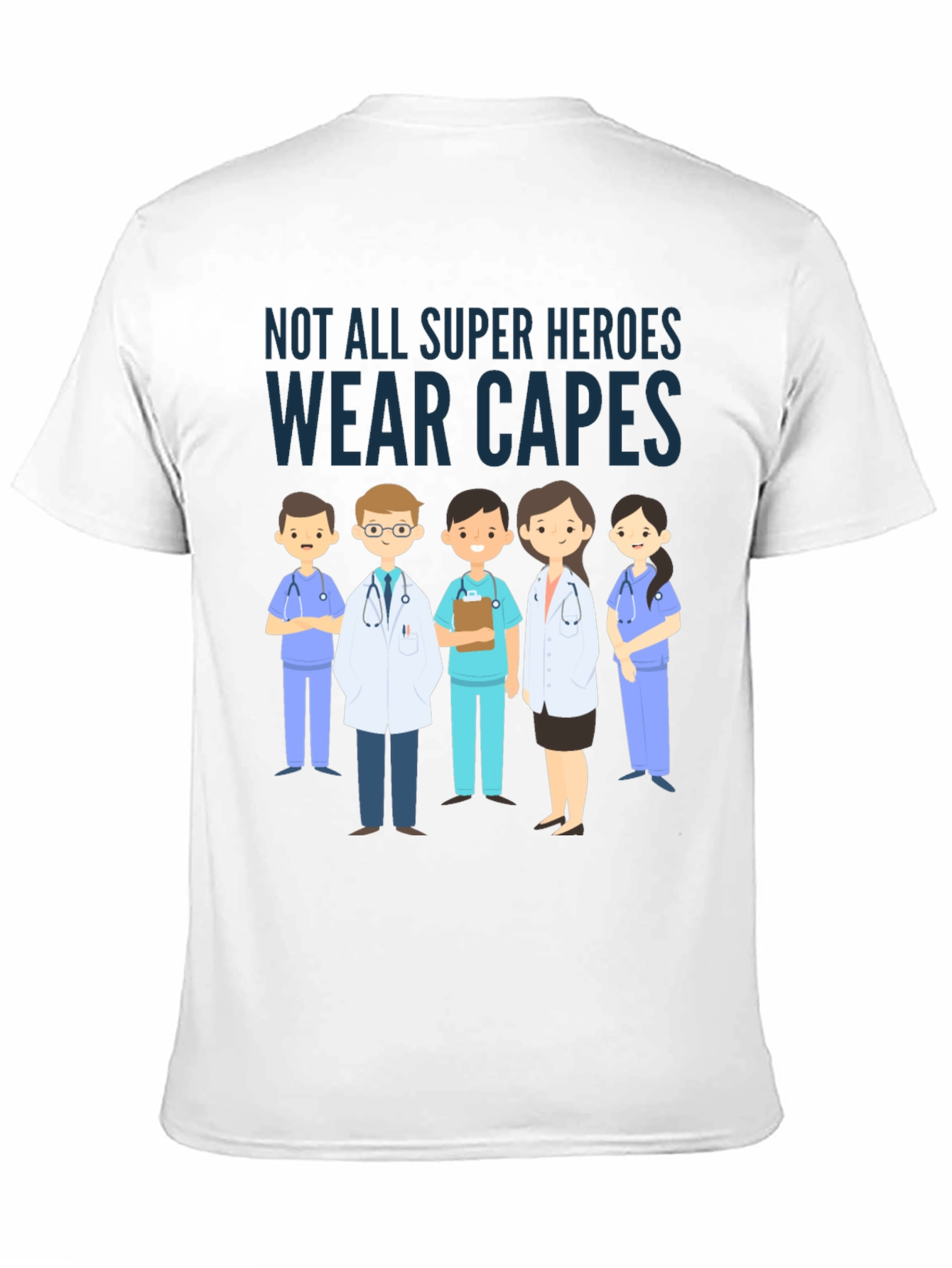 Heroes Wear Scrubs T-Shirt | Essential Workers Tribute