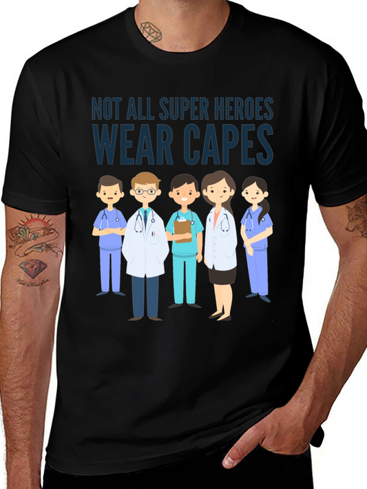 Heroes Wear Scrubs T-Shirt | Essential Workers Tribute