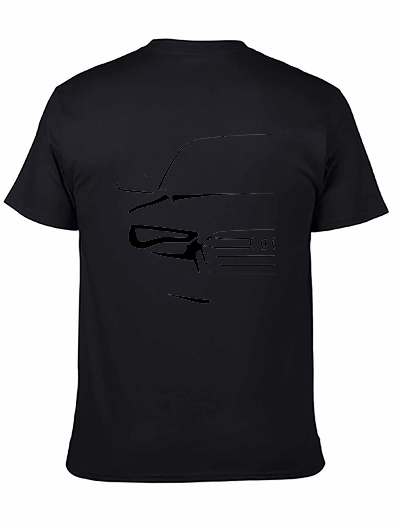 Black Car Silhouette Graphic Tee