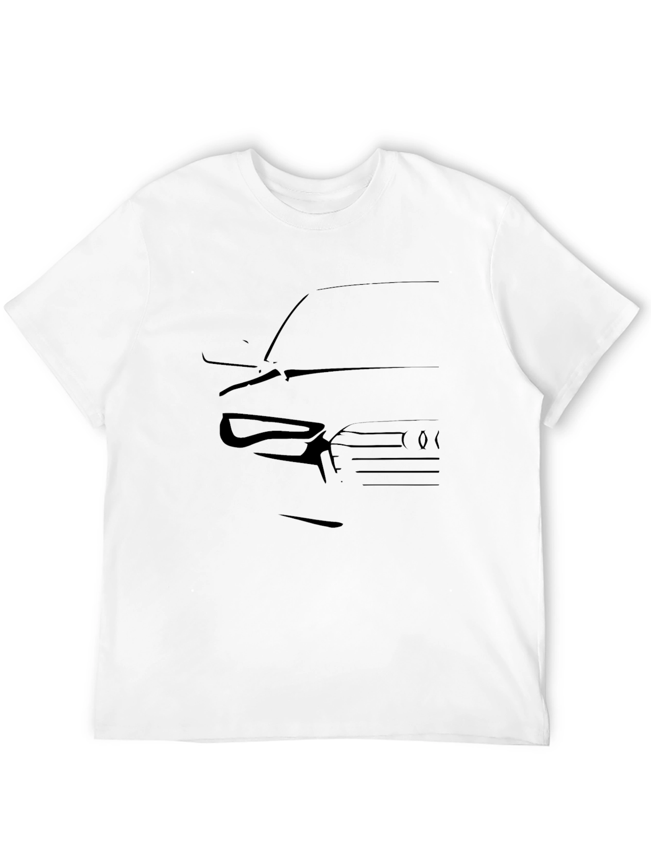 Black Car Silhouette Graphic Tee