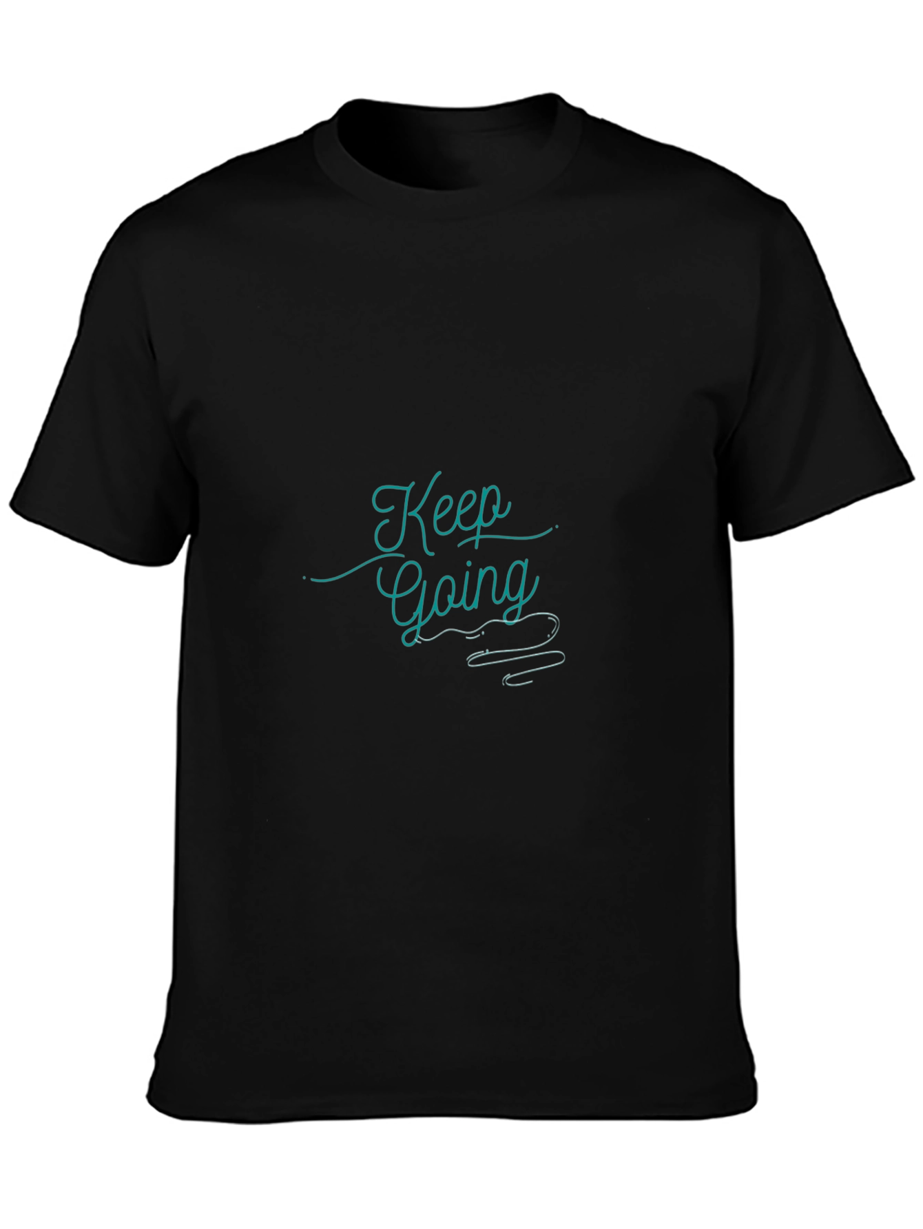 Keep Going Black Graphic Tee